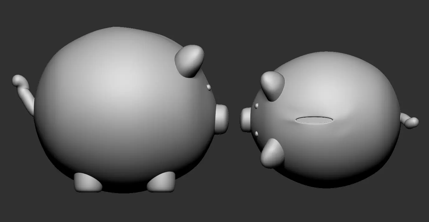 Piggy Bank 3D print model_3