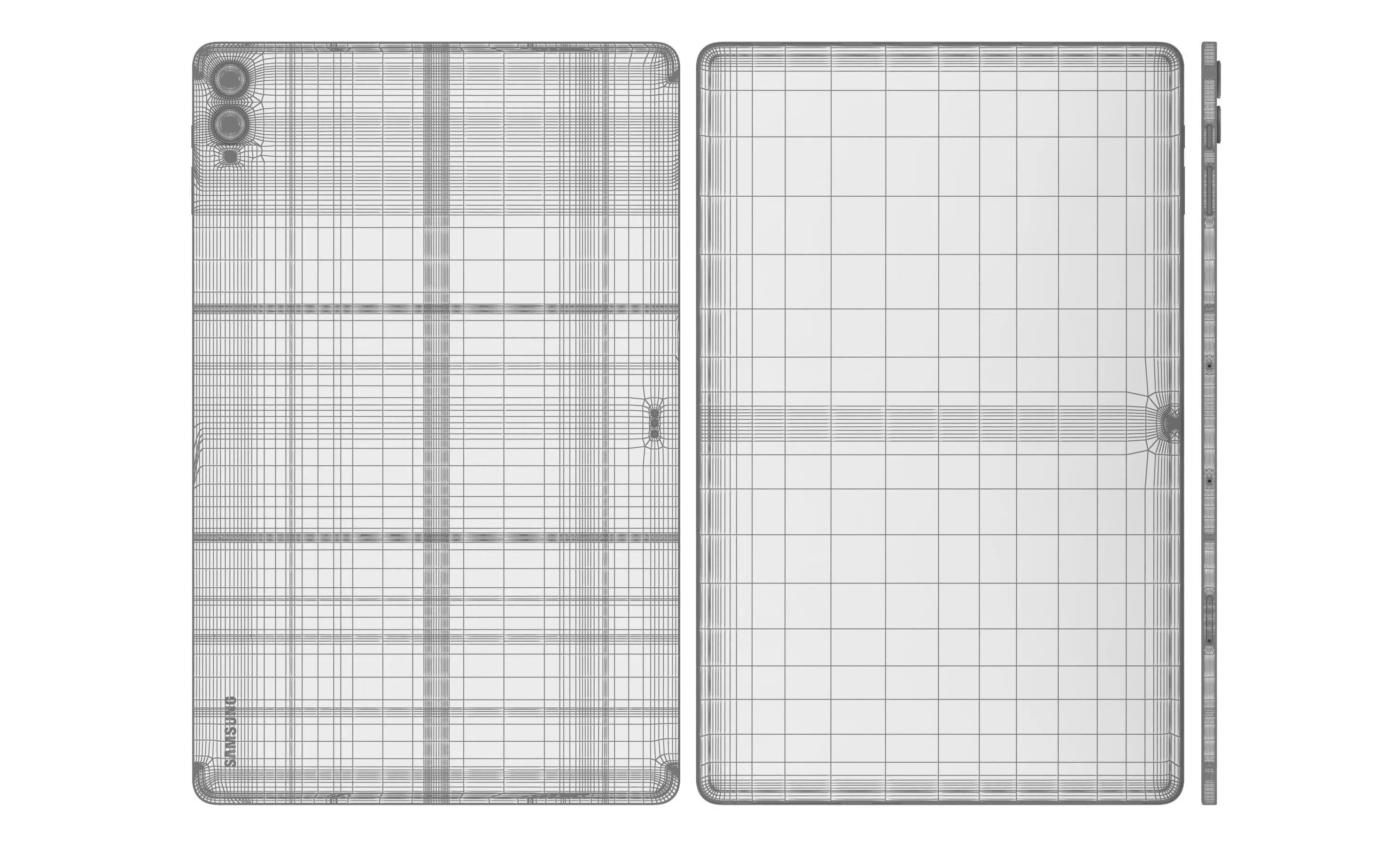 Samsung Galaxy Tab S11 Ultra Black And White 3D model_16