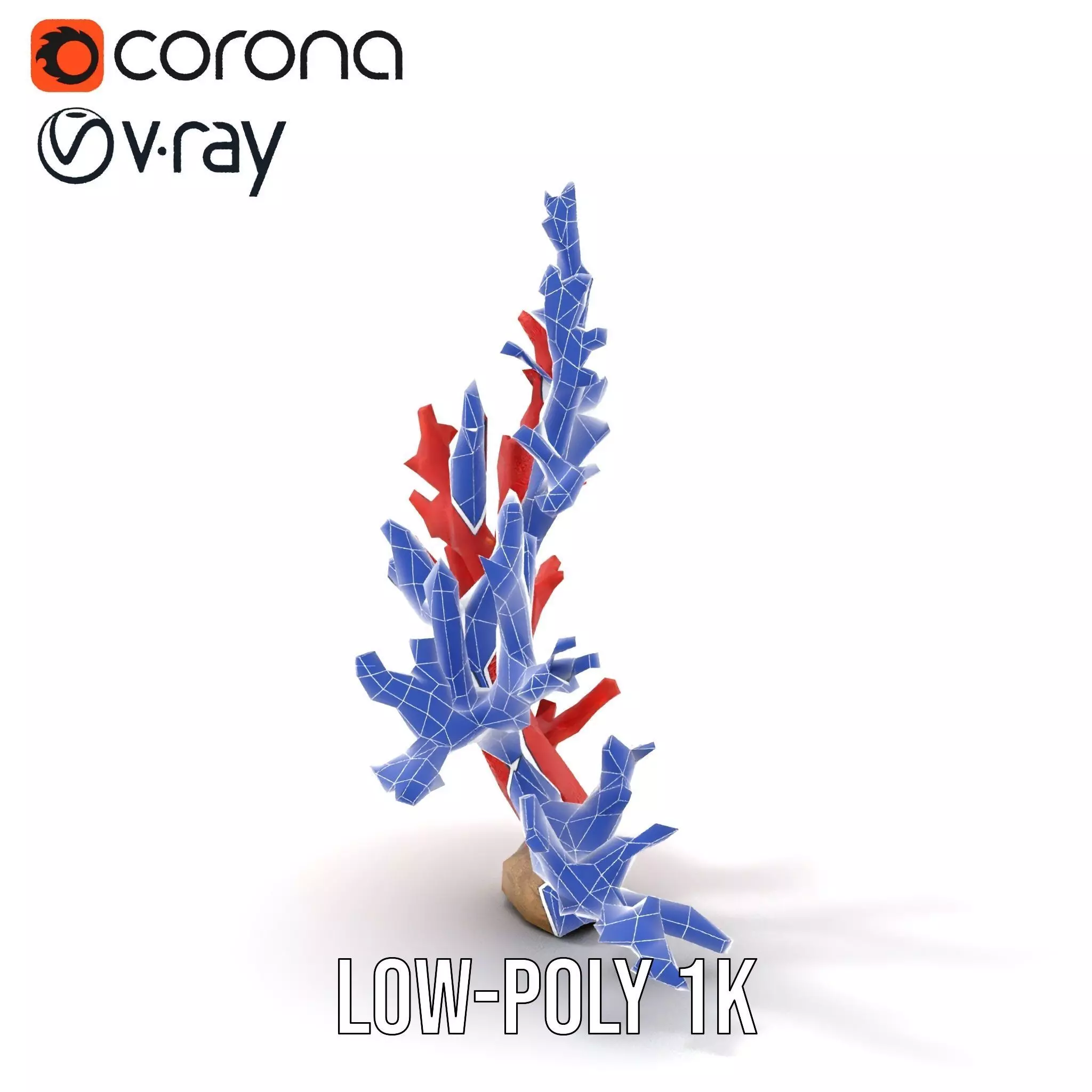 Vibrant Coral Reef model pack Low-poly 3D model_31