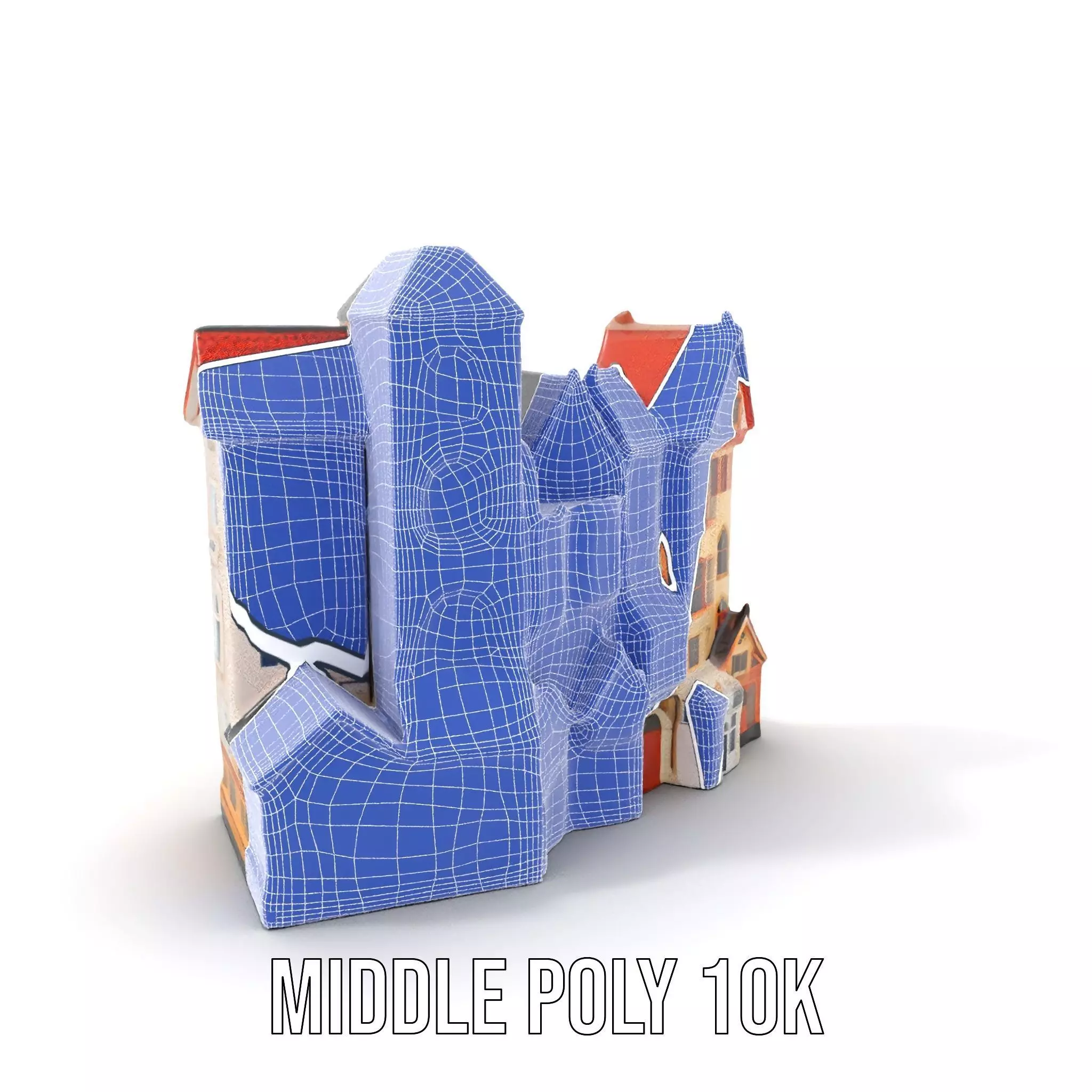 Charming European Village model pack Low-poly 3D model_16