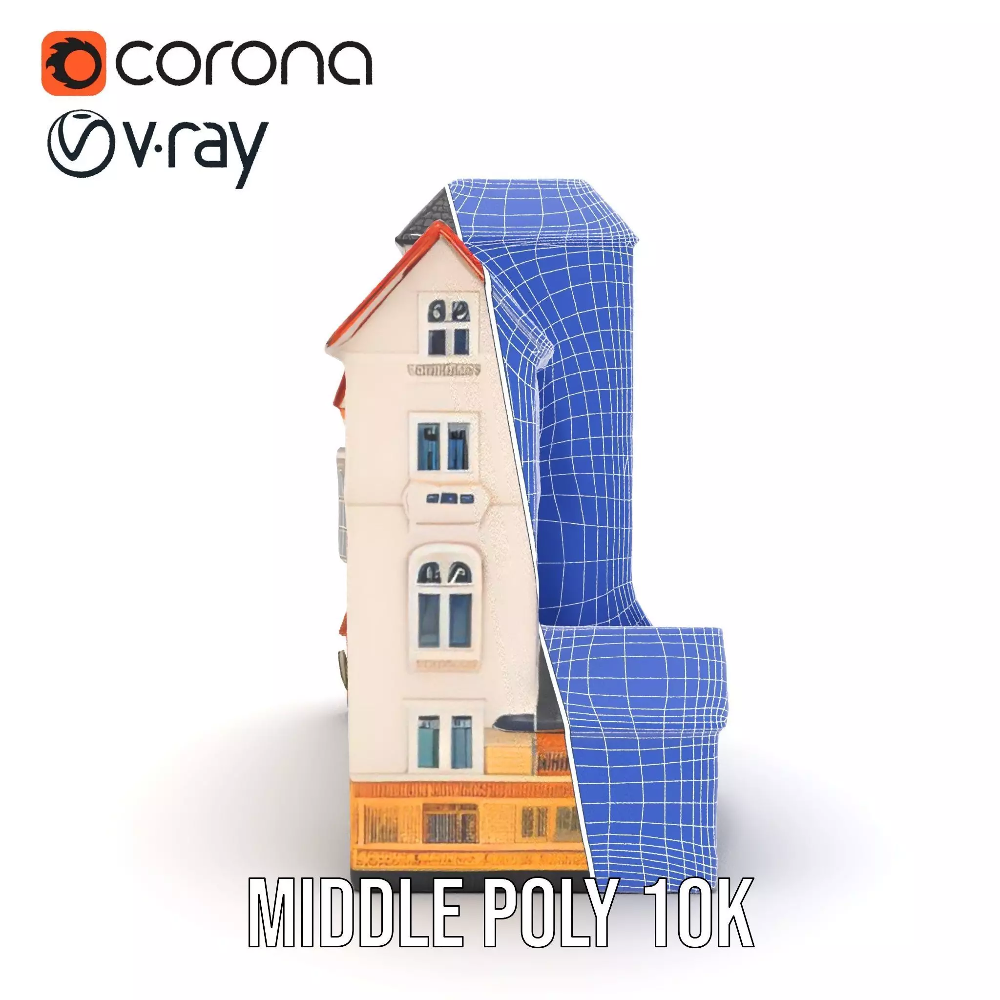 Charming European Village model pack Low-poly 3D model_28