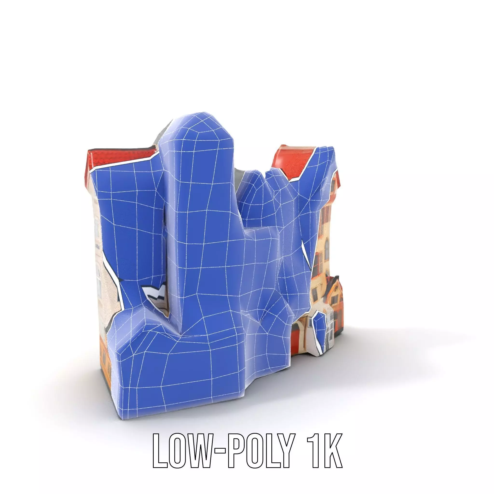 Charming European Village model pack Low-poly 3D model_26