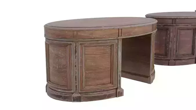 Ornate Wooden Office Desk