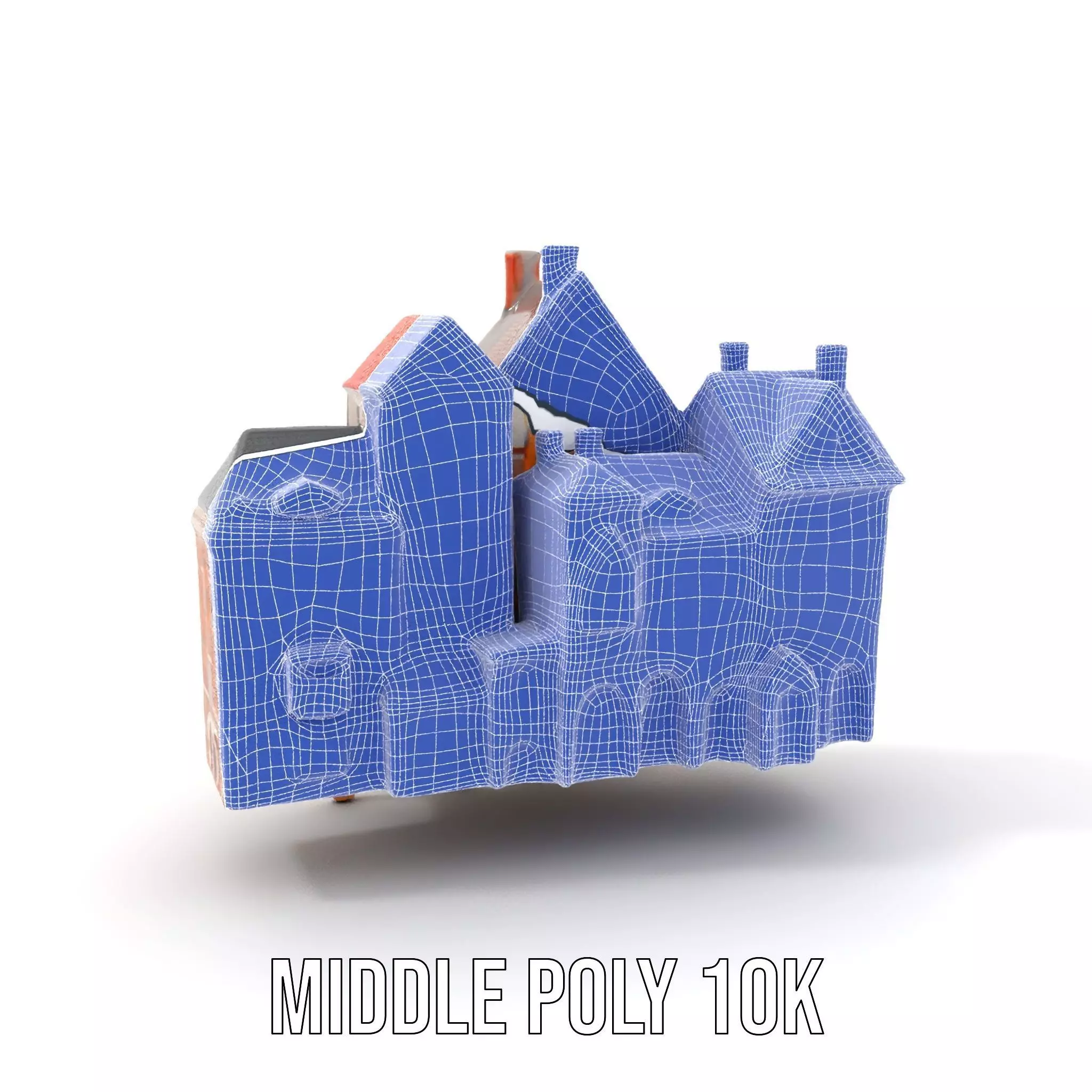 Charming Brick Facade model pack Low-poly 3D model_18