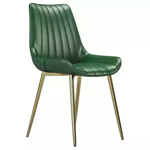 Chairs PU Leather Upholstery Side Chair High Back