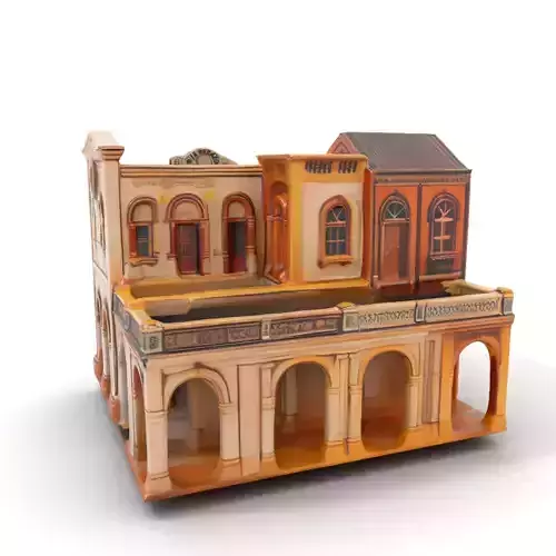 Mediterranean Villa model pack Low-poly 3D model