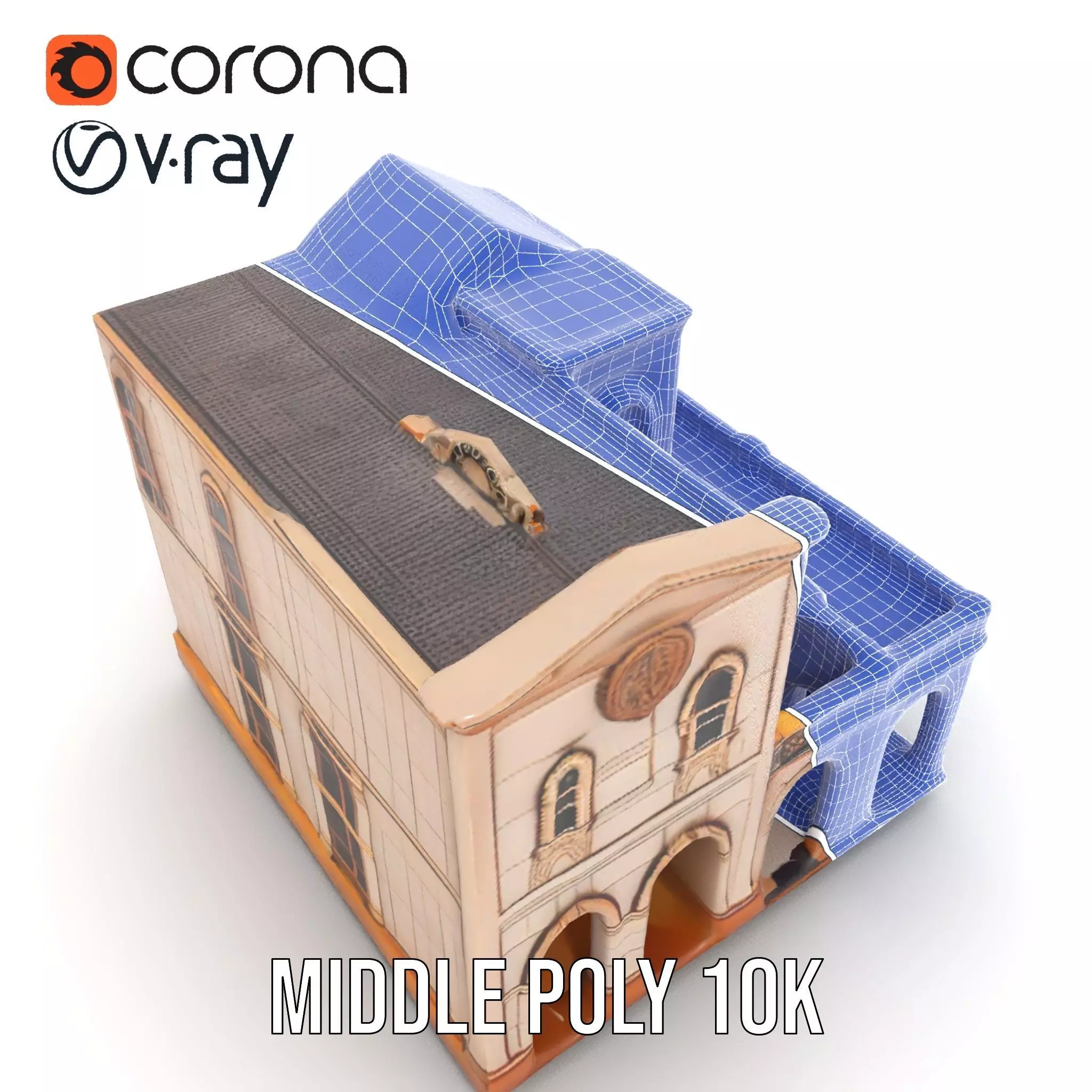 Mediterranean Villa model pack Low-poly 3D model_22