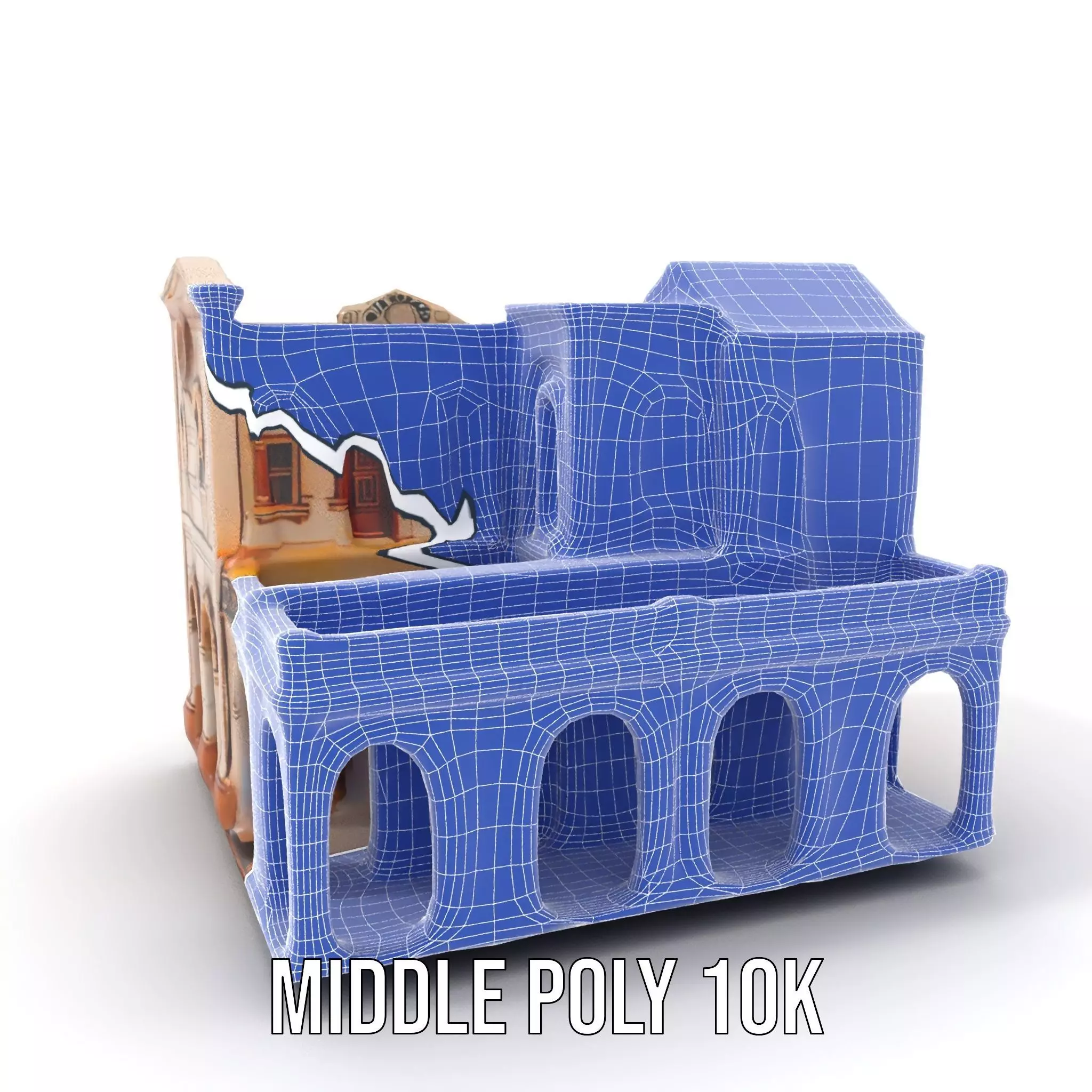 Mediterranean Villa model pack Low-poly 3D model_25