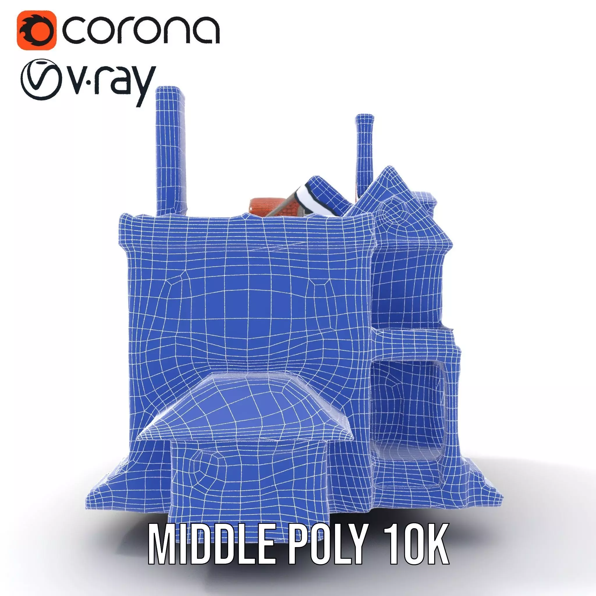 Classic Victorian House model pack Low-poly 3D model_28