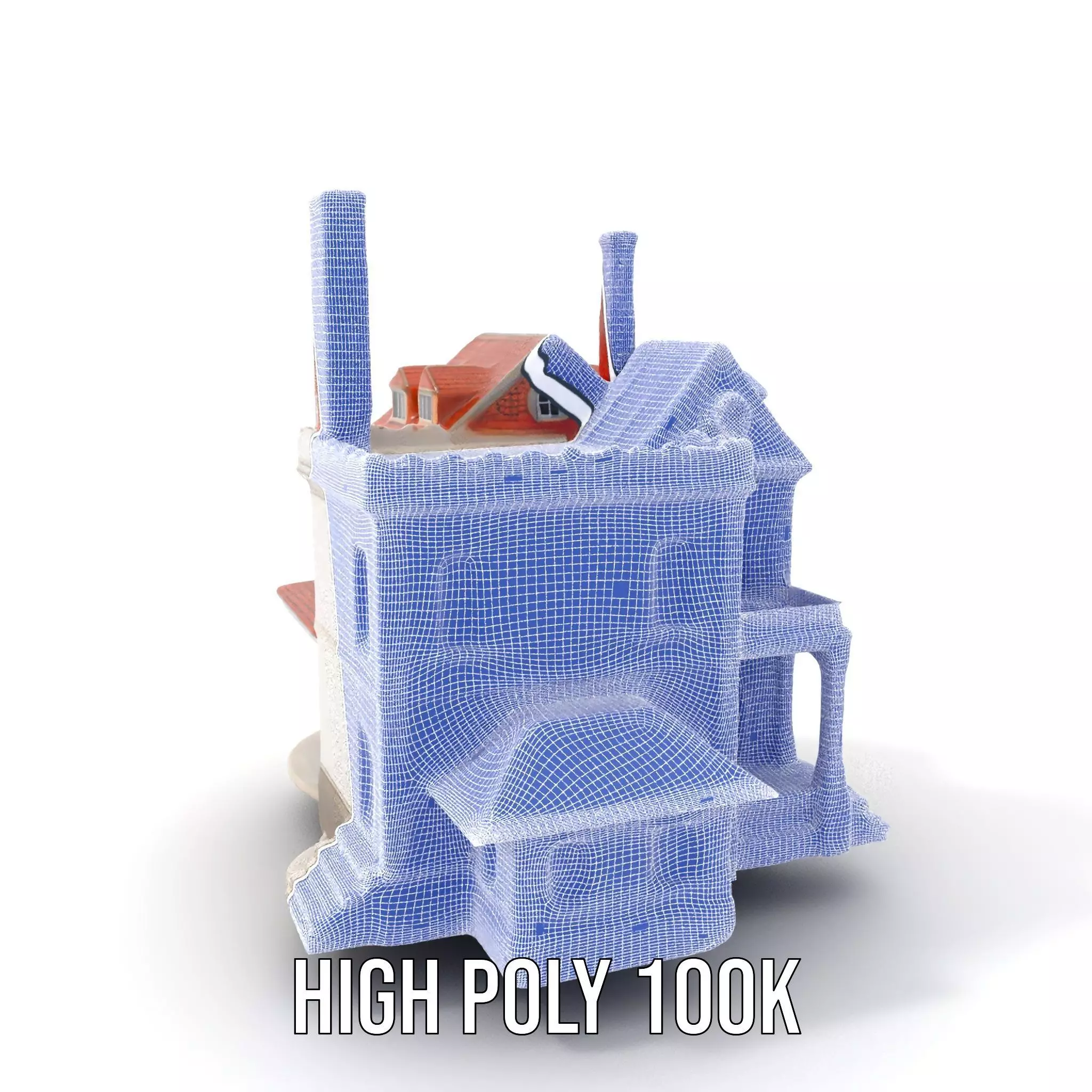 Classic Victorian House model pack Low-poly 3D model_5