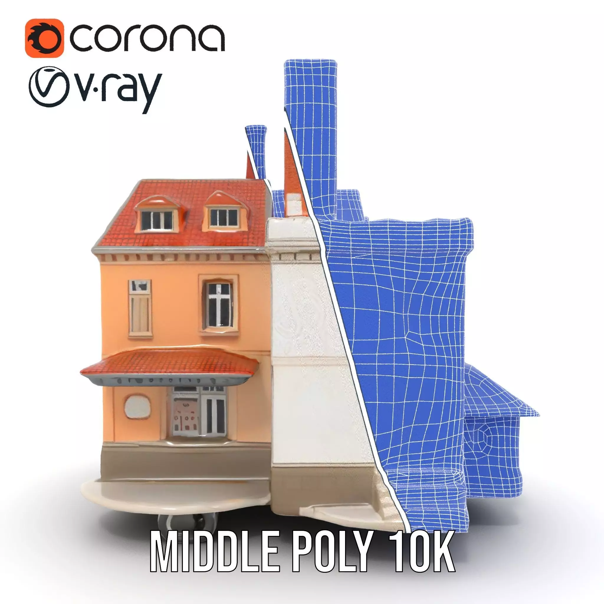 Classic Victorian House model pack Low-poly 3D model_26