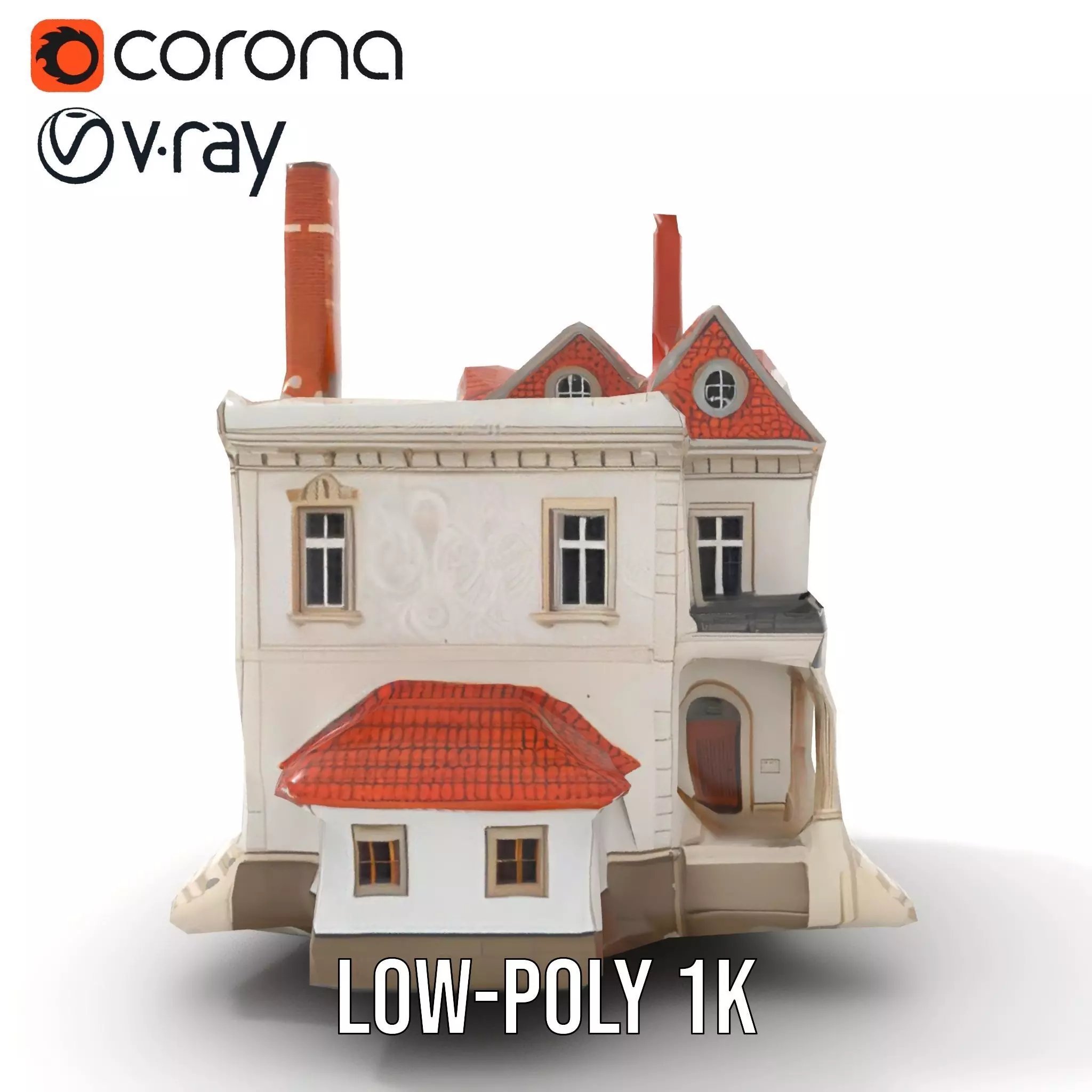 Classic Victorian House model pack Low-poly 3D model_21