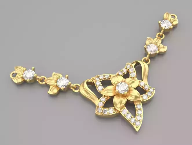 Necklace Flower R-001