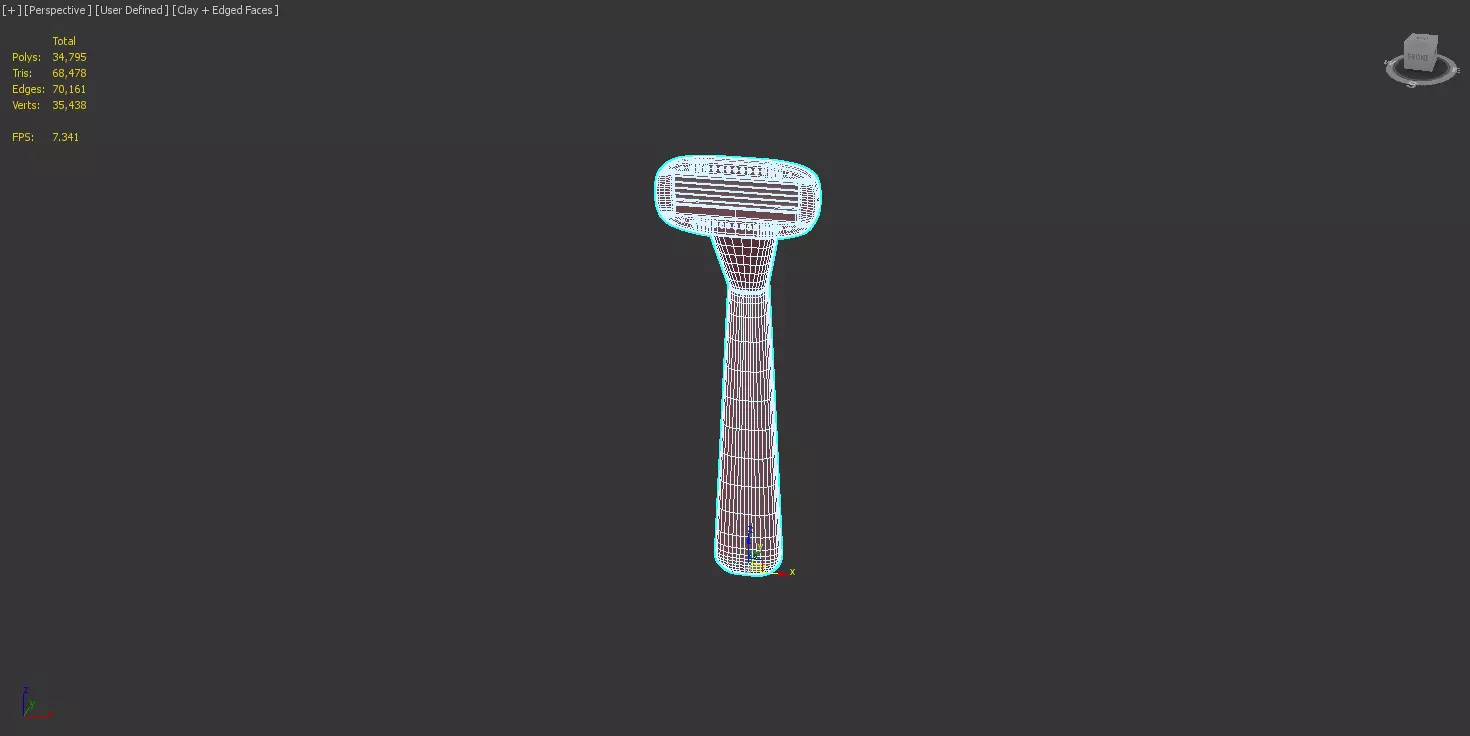 Razor Free 3D model_7