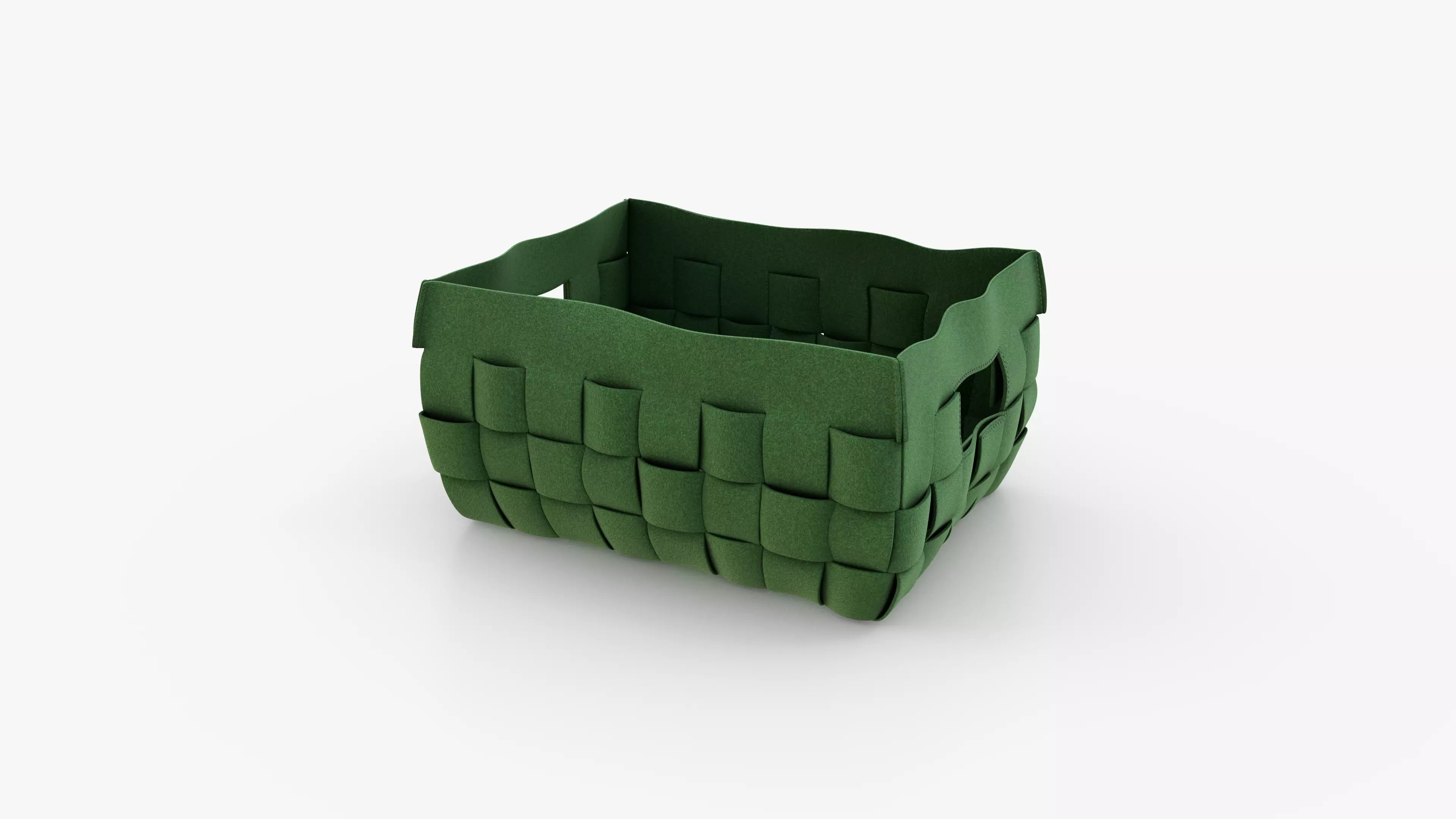 Polyester Basket Green 3D model