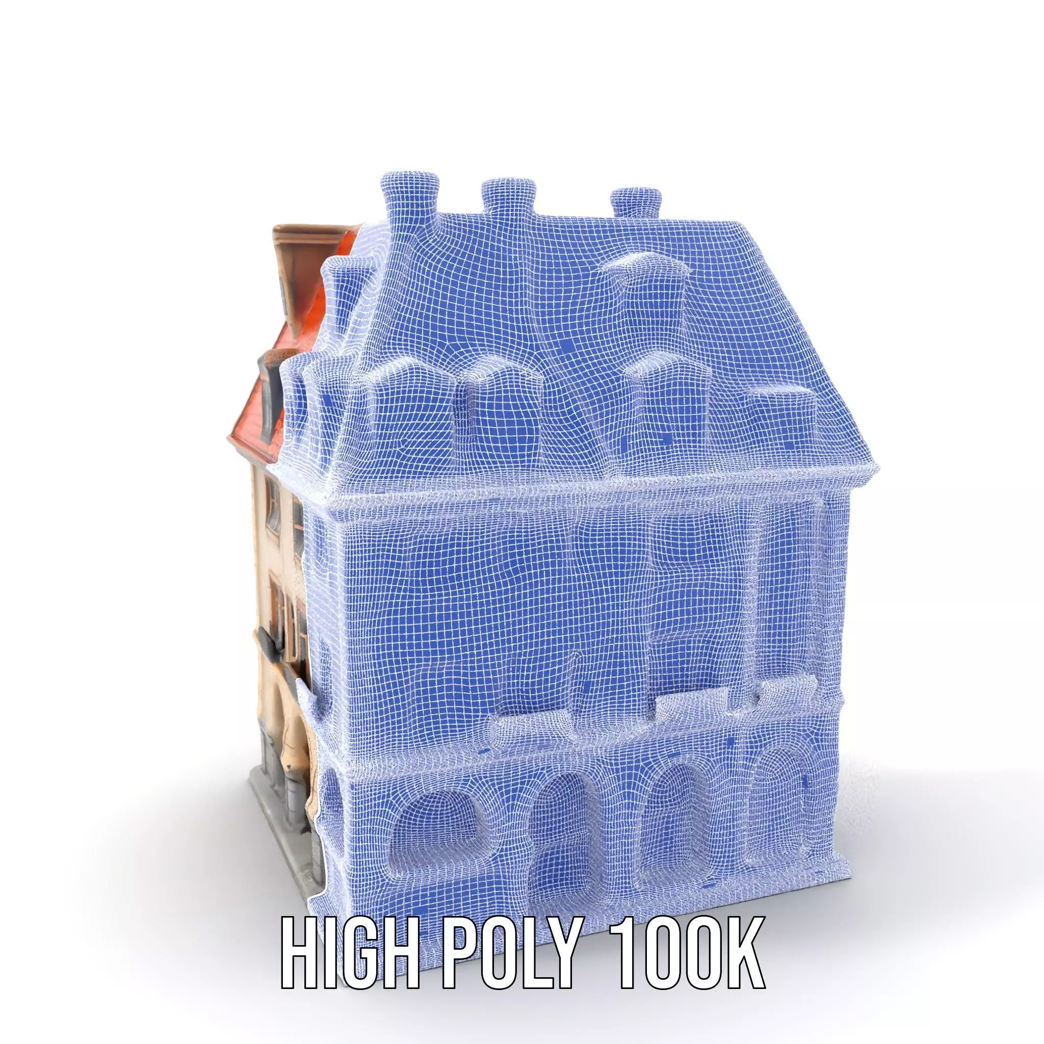 Charming Vintage Building model pack Low-poly 3D model_4