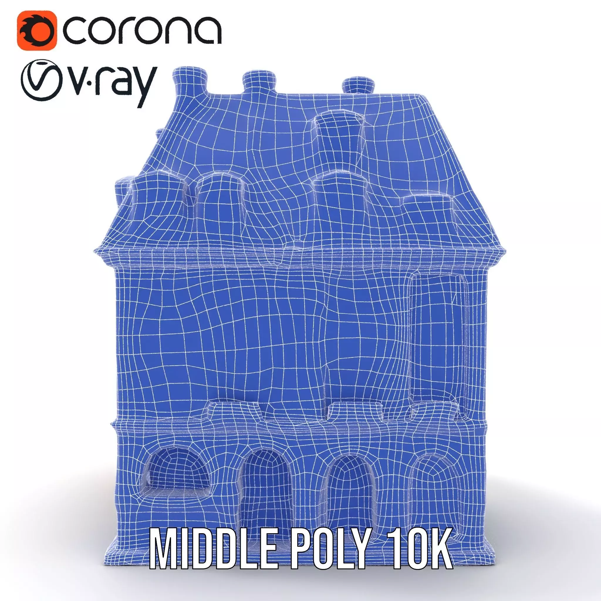 Charming Vintage Building model pack Low-poly 3D model_24