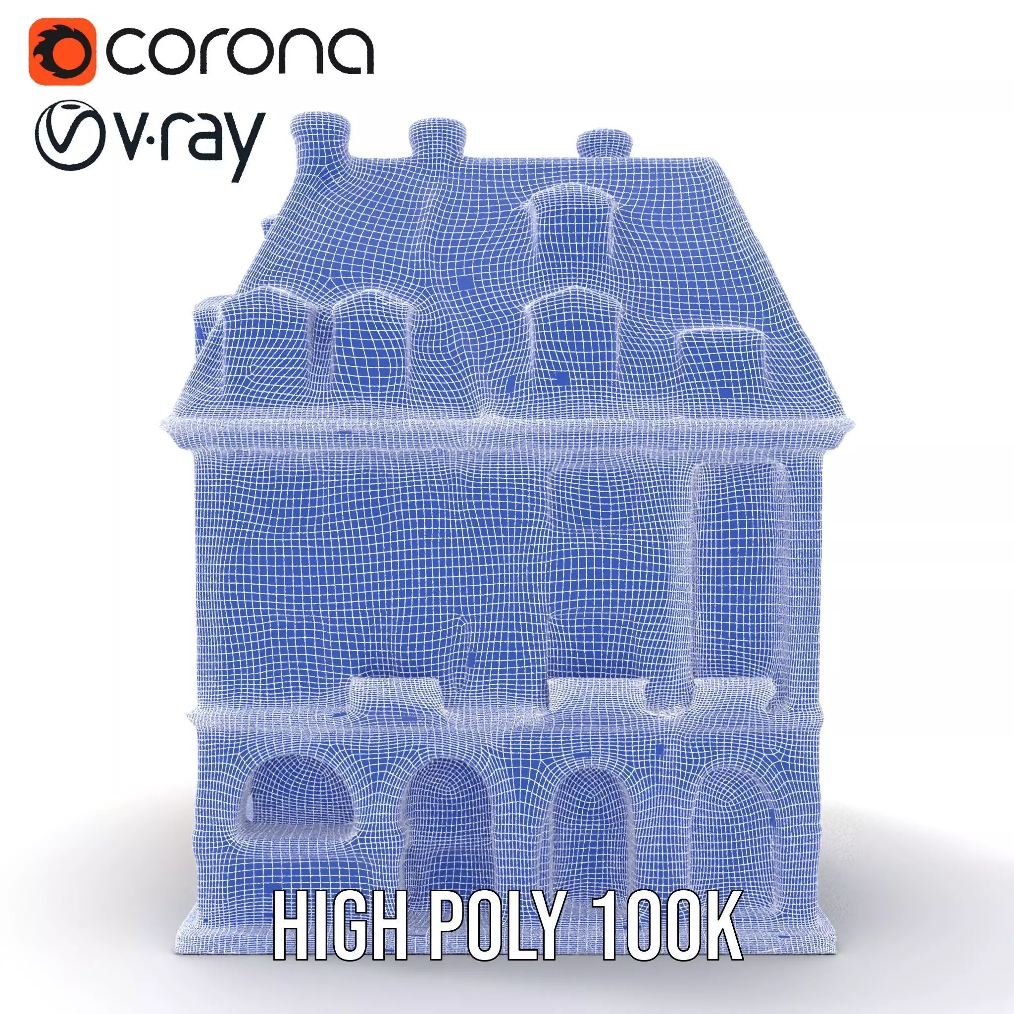 Charming Vintage Building model pack Low-poly 3D model_34