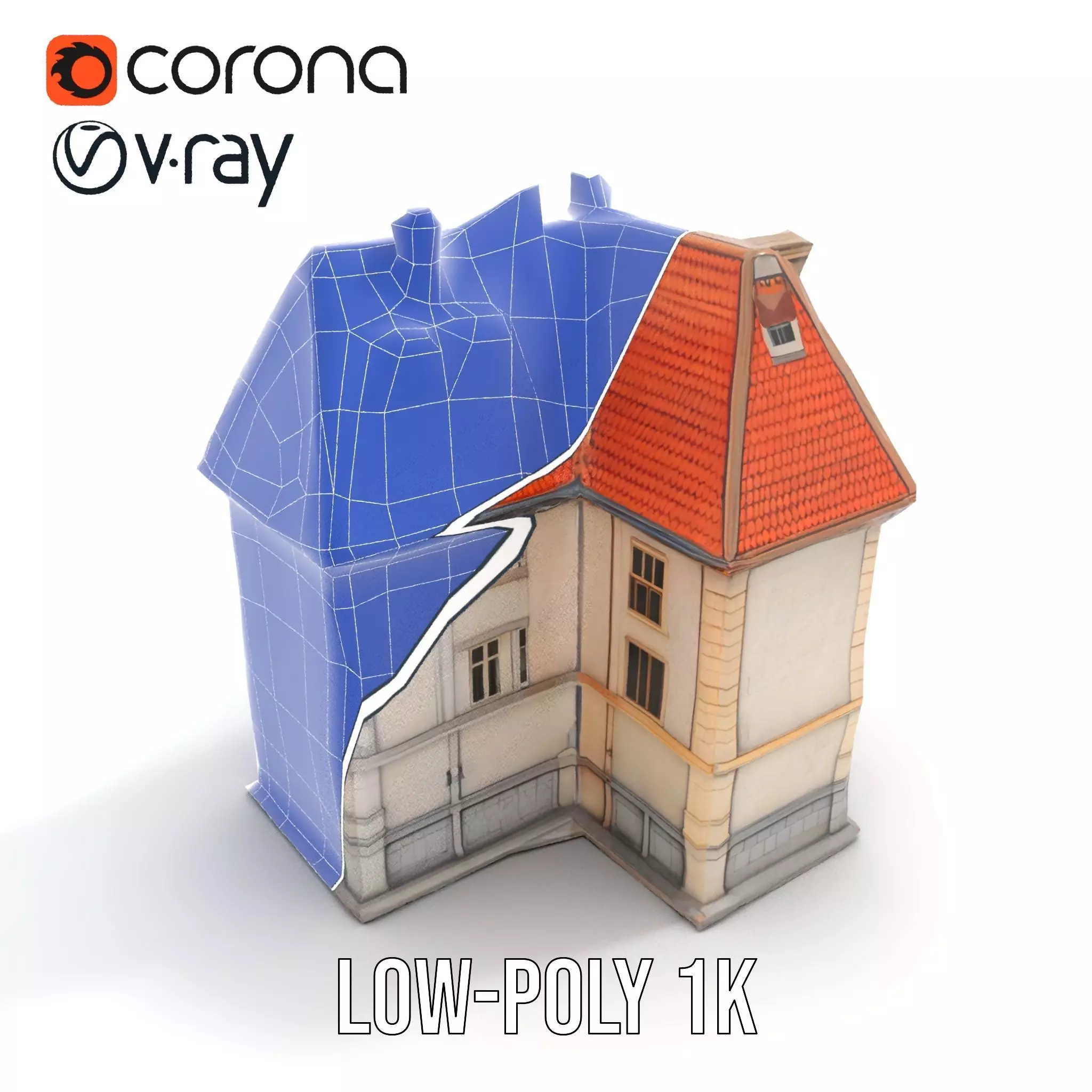 Charming Vintage Building model pack Low-poly 3D model_28