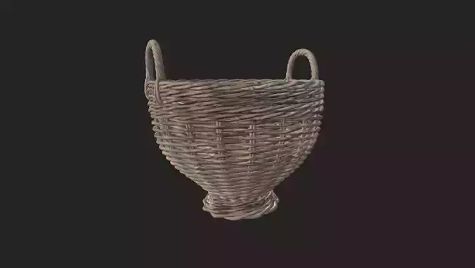 woven basket 3D model