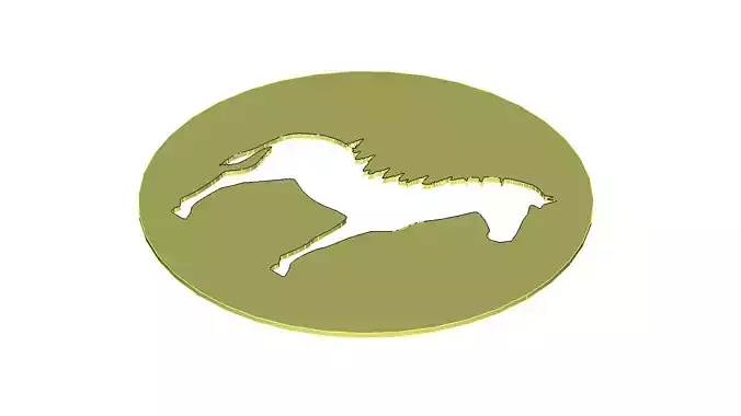 Forest Horse Silhouette Stencil Design