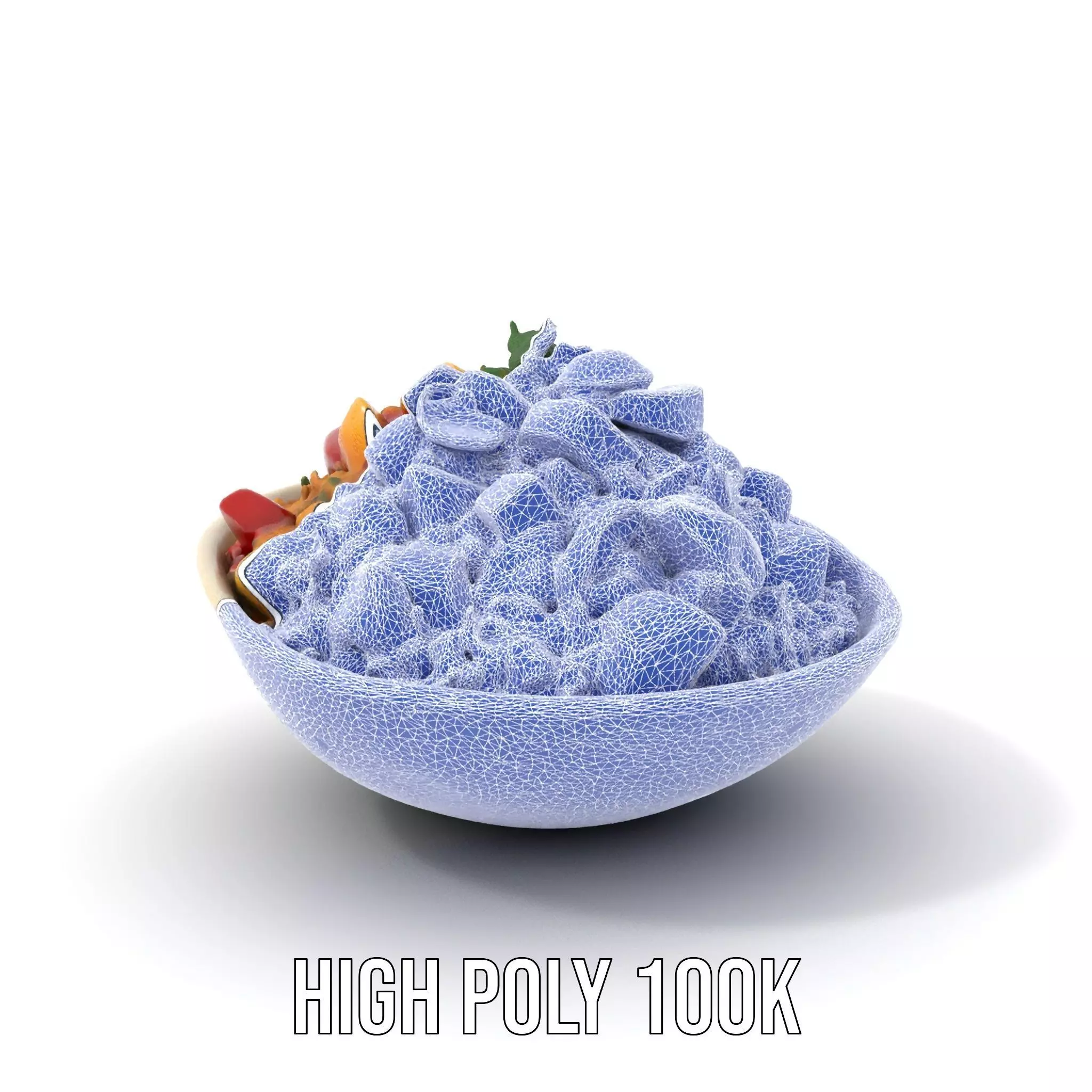 Couscous Salad Bowl model pack Low-poly 3D model_14