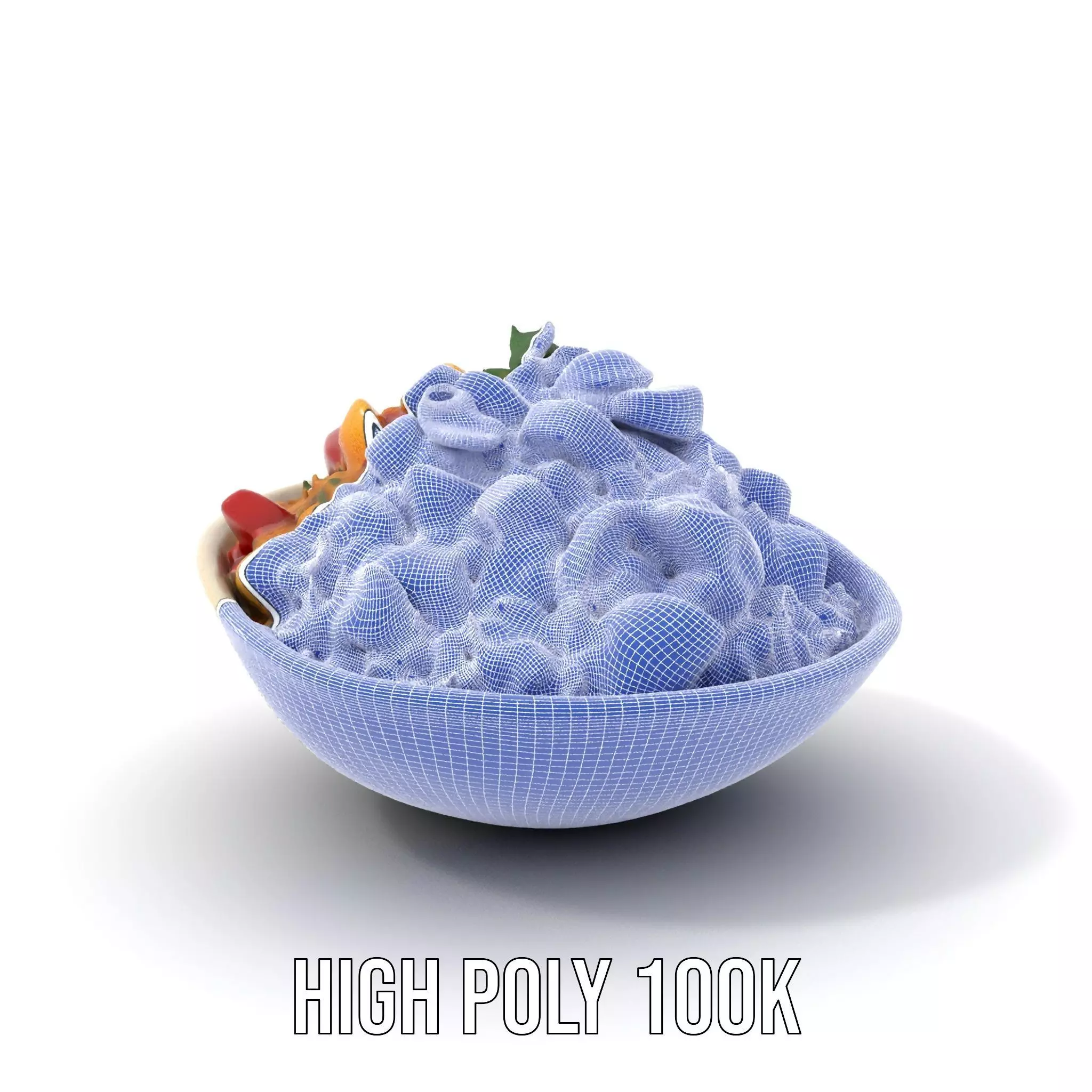 Couscous Salad Bowl model pack Low-poly 3D model_5