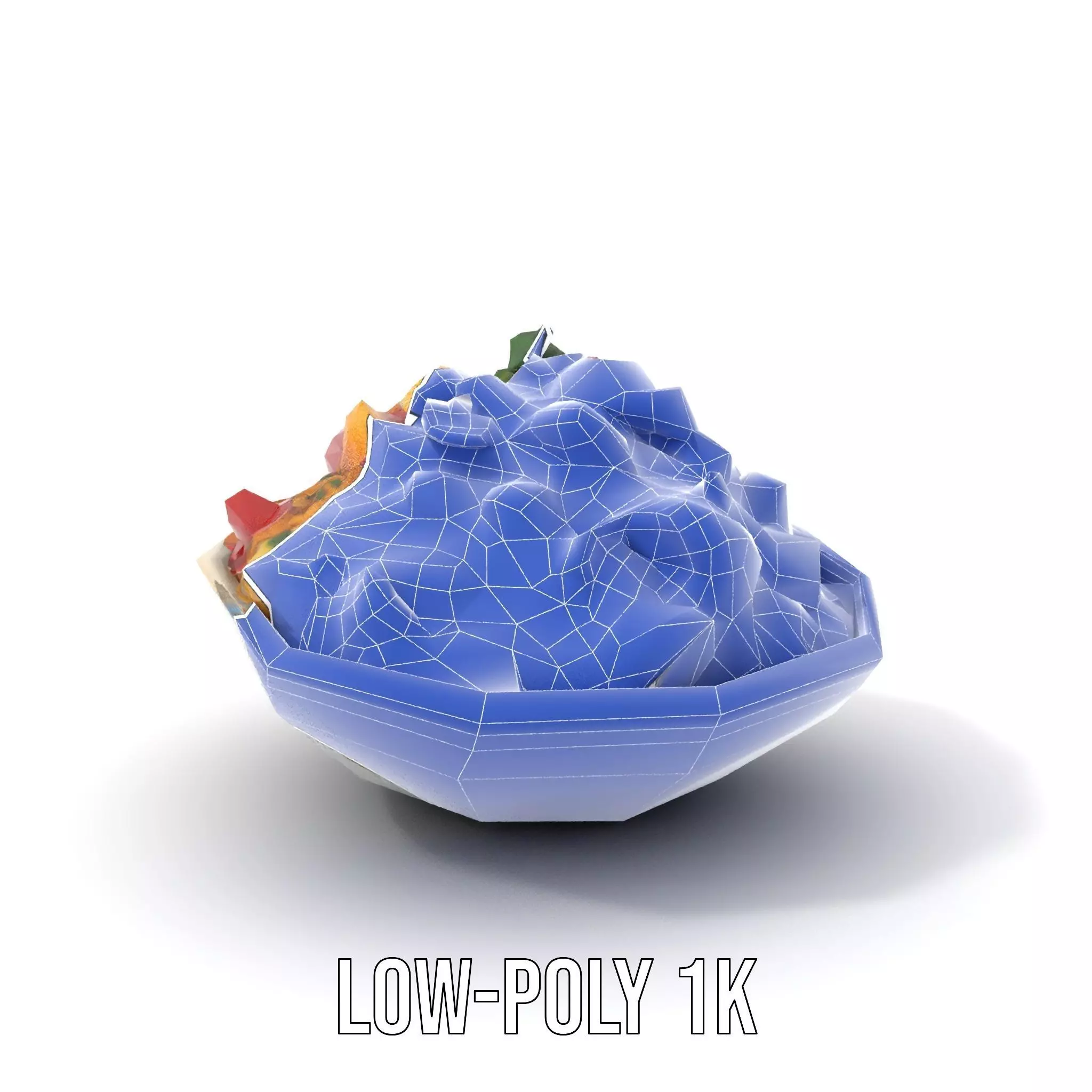 Couscous Salad Bowl model pack Low-poly 3D model_29