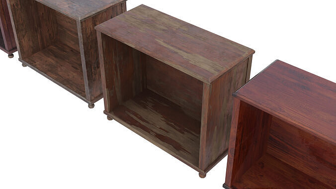 Corner Table Cabinet Low-poly 3D model