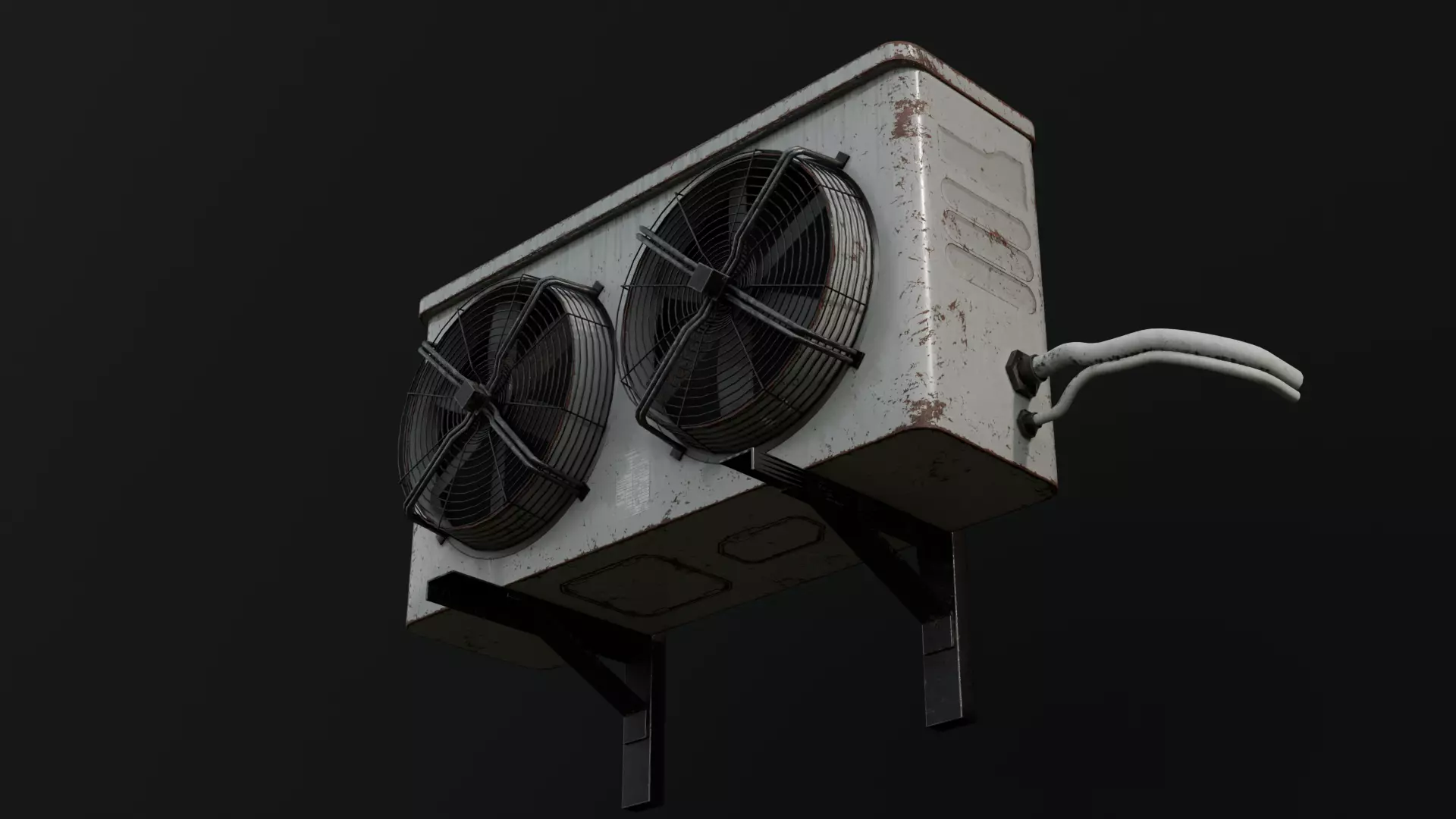 Air Conditioner Low-poly 3D model_0