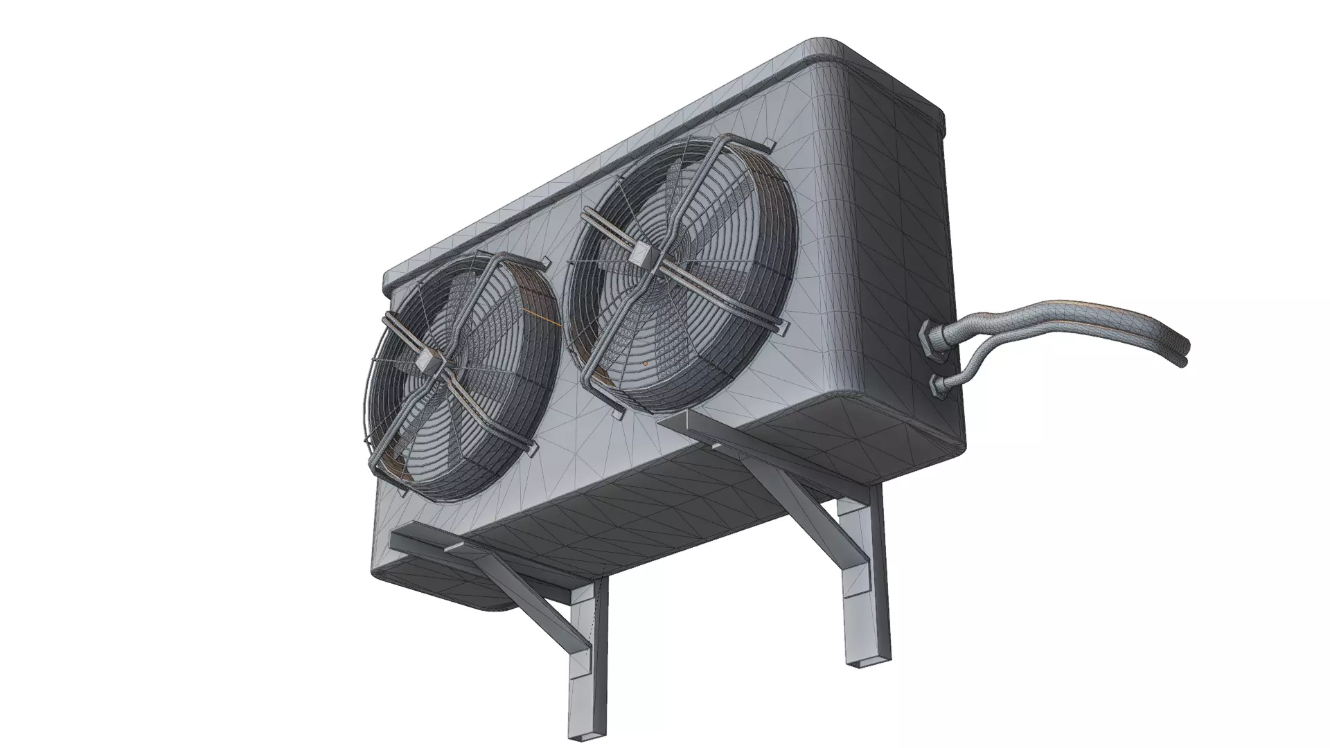 Air Conditioner Low-poly 3D model_4