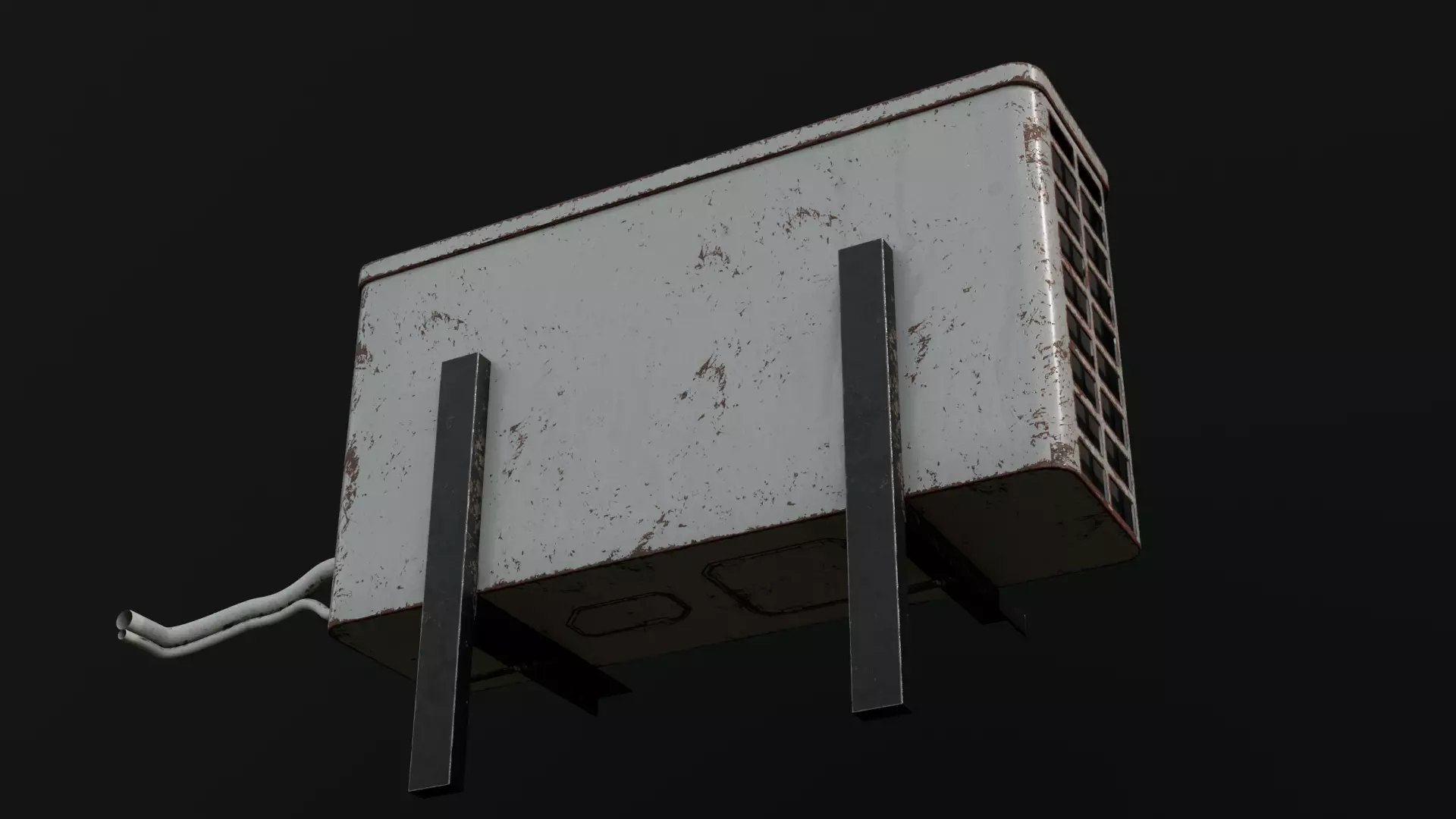 Air Conditioner Low-poly 3D model_3