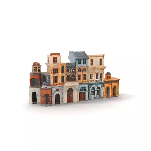 Vintage City Facade model pack