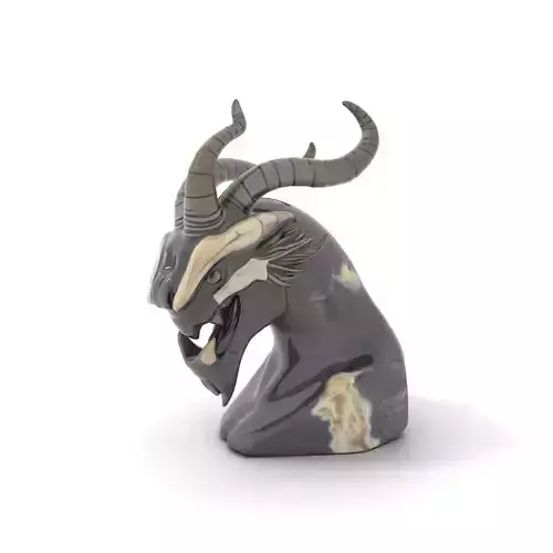 Obsidian Dragon Bust model pack