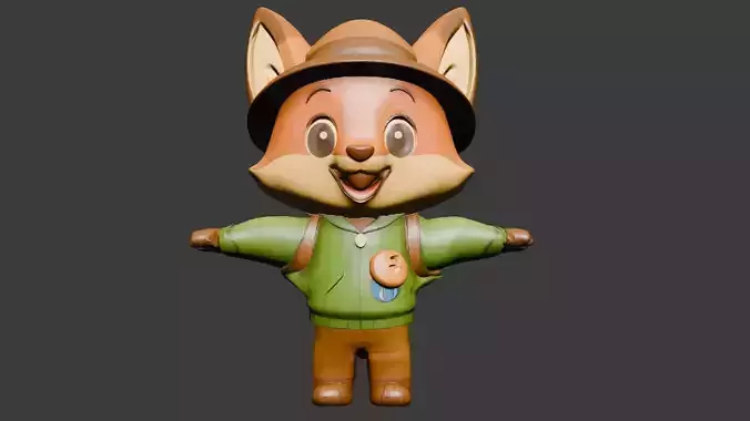 Warrior Hero  Stylized 3D Game Character