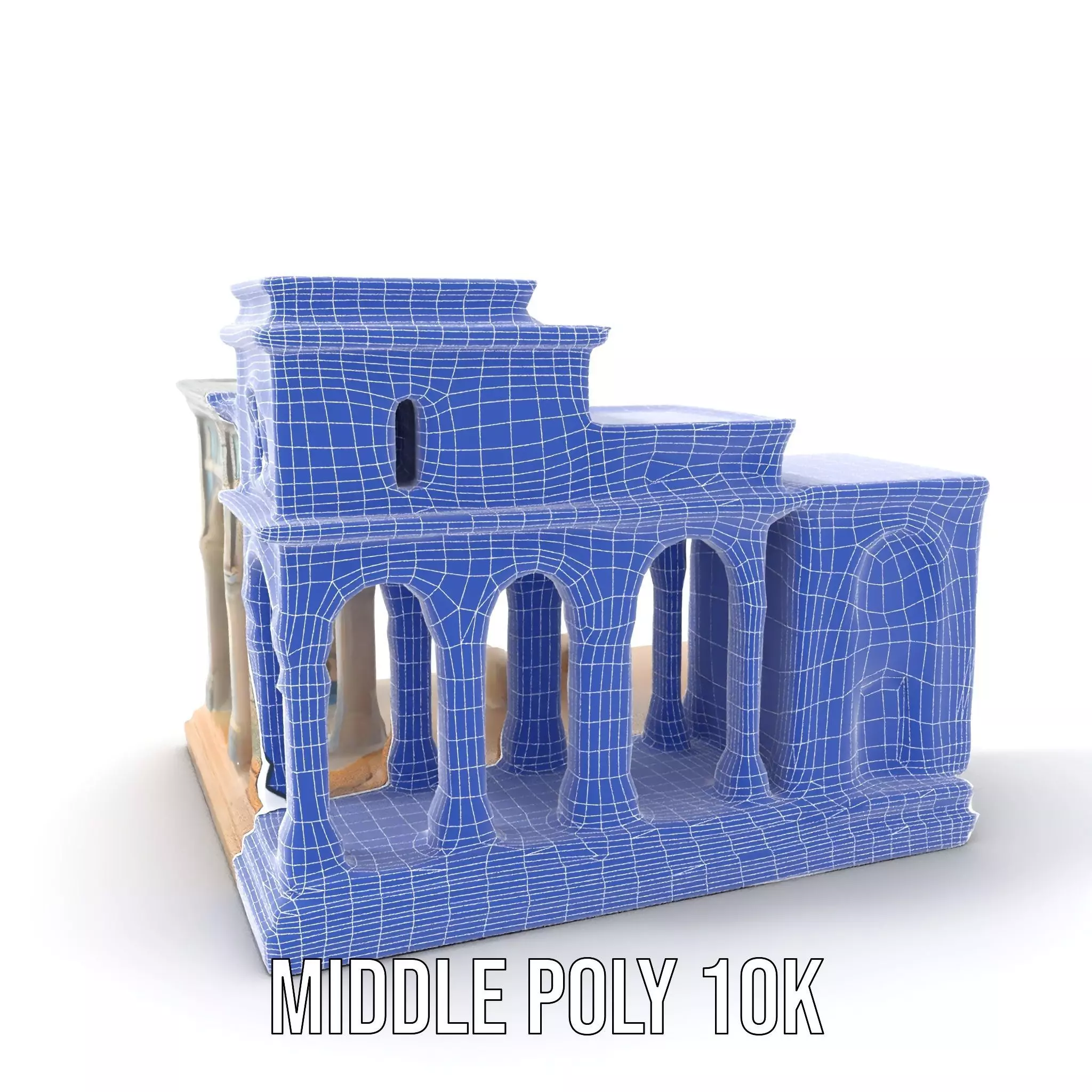 Classical Arch Building model pack Low-poly 3D model_22
