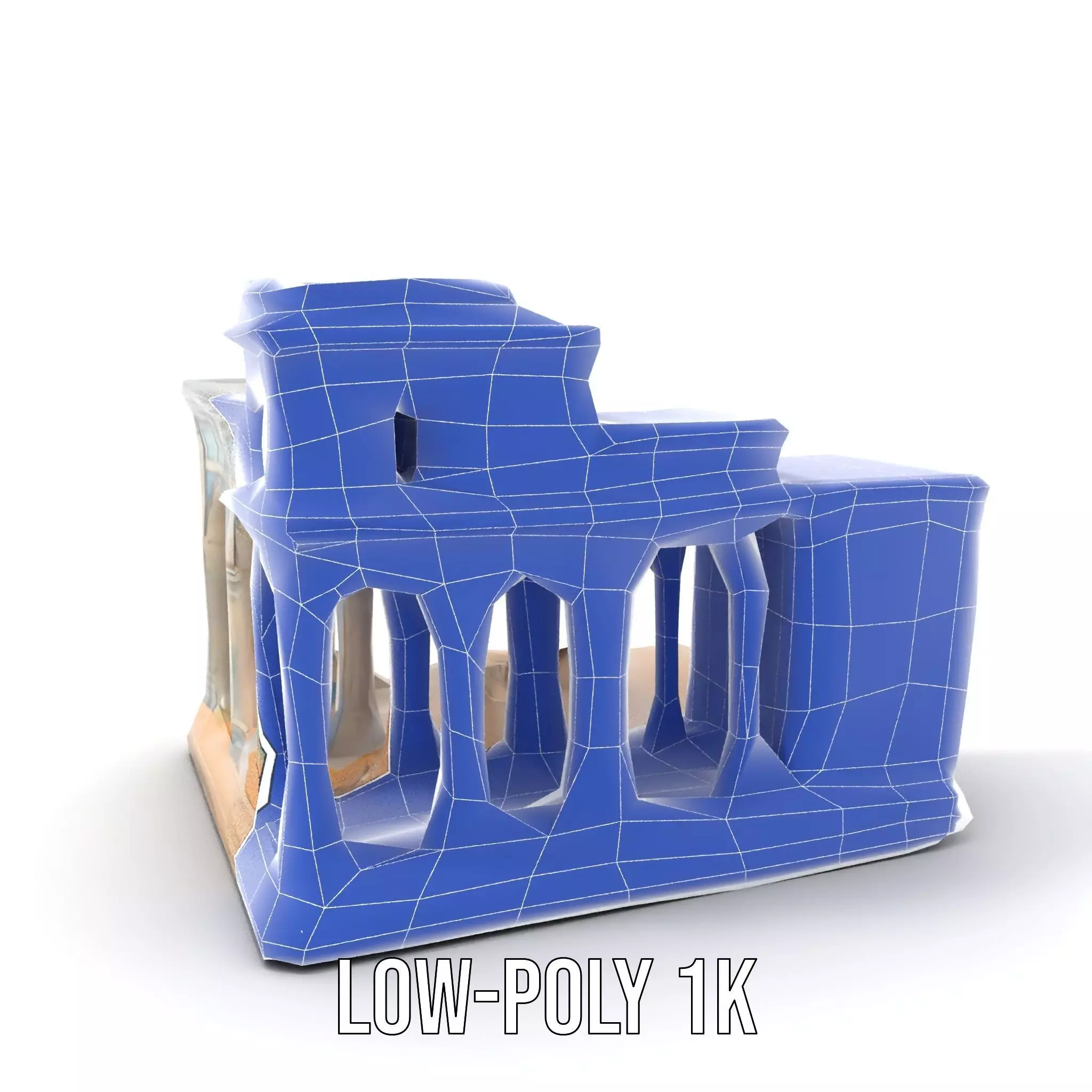 Classical Arch Building model pack Low-poly 3D model_15