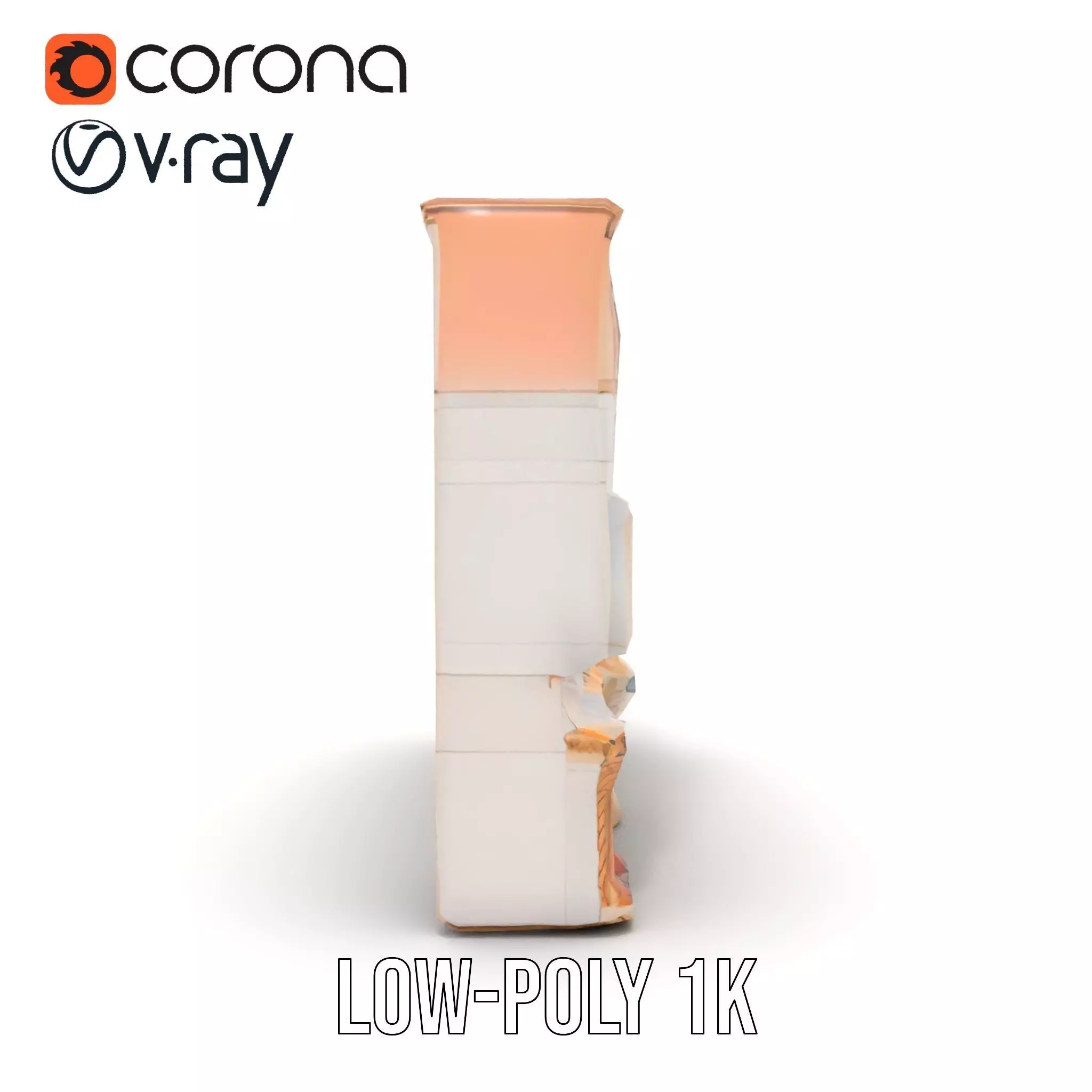 Classic Architectural Facade model pack Low-poly 3D model_12