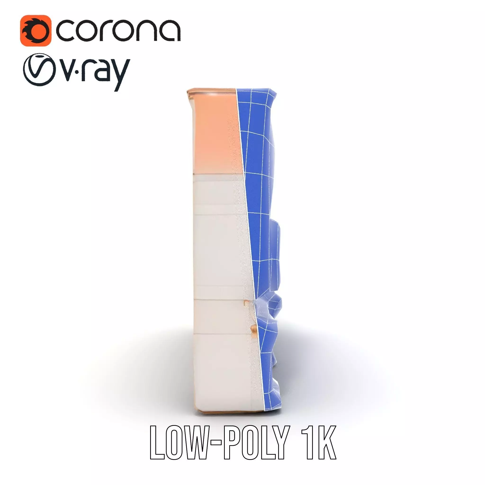 Classic Architectural Facade model pack Low-poly 3D model_21