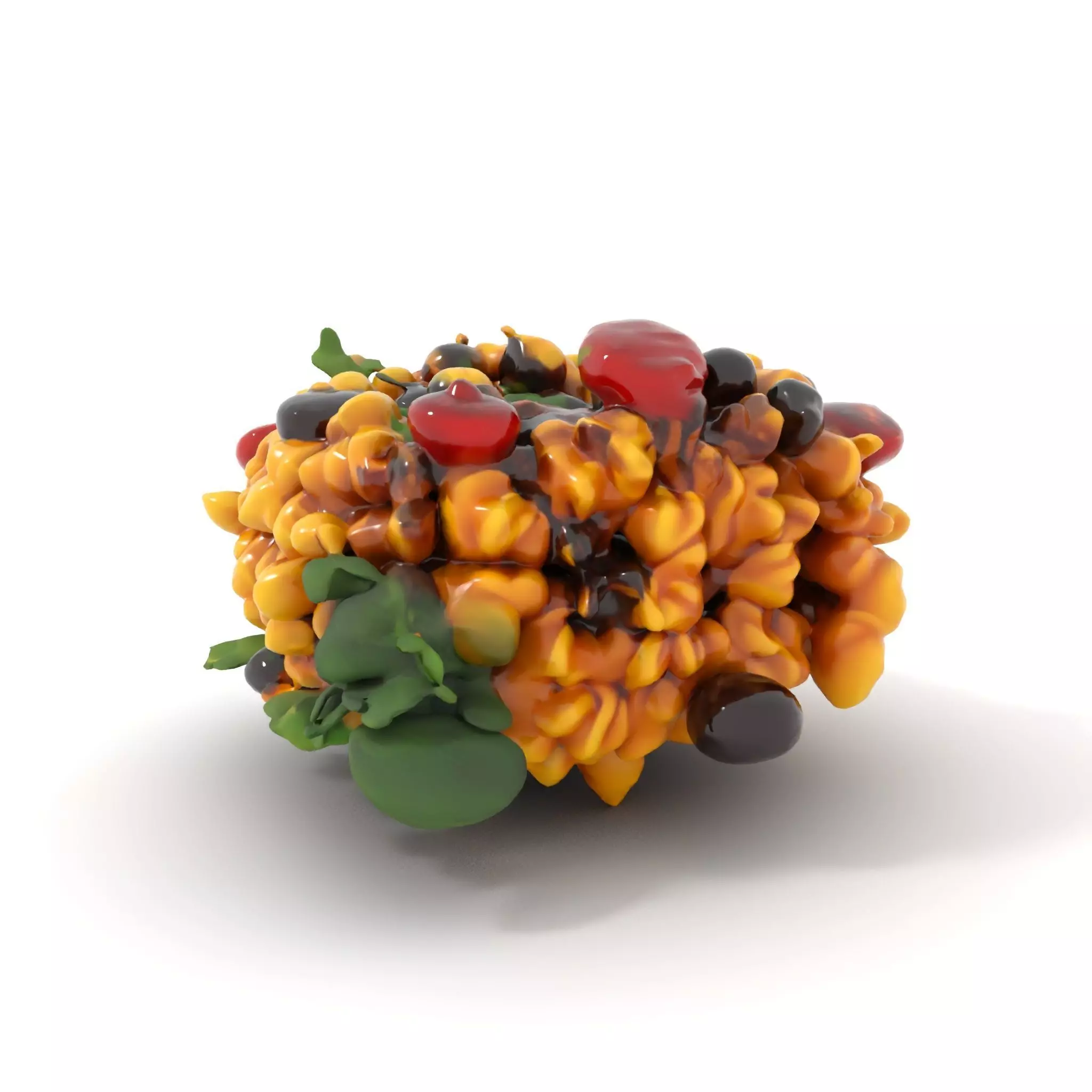 Vibrant Pasta Salad model pack Low-poly 3D model_0