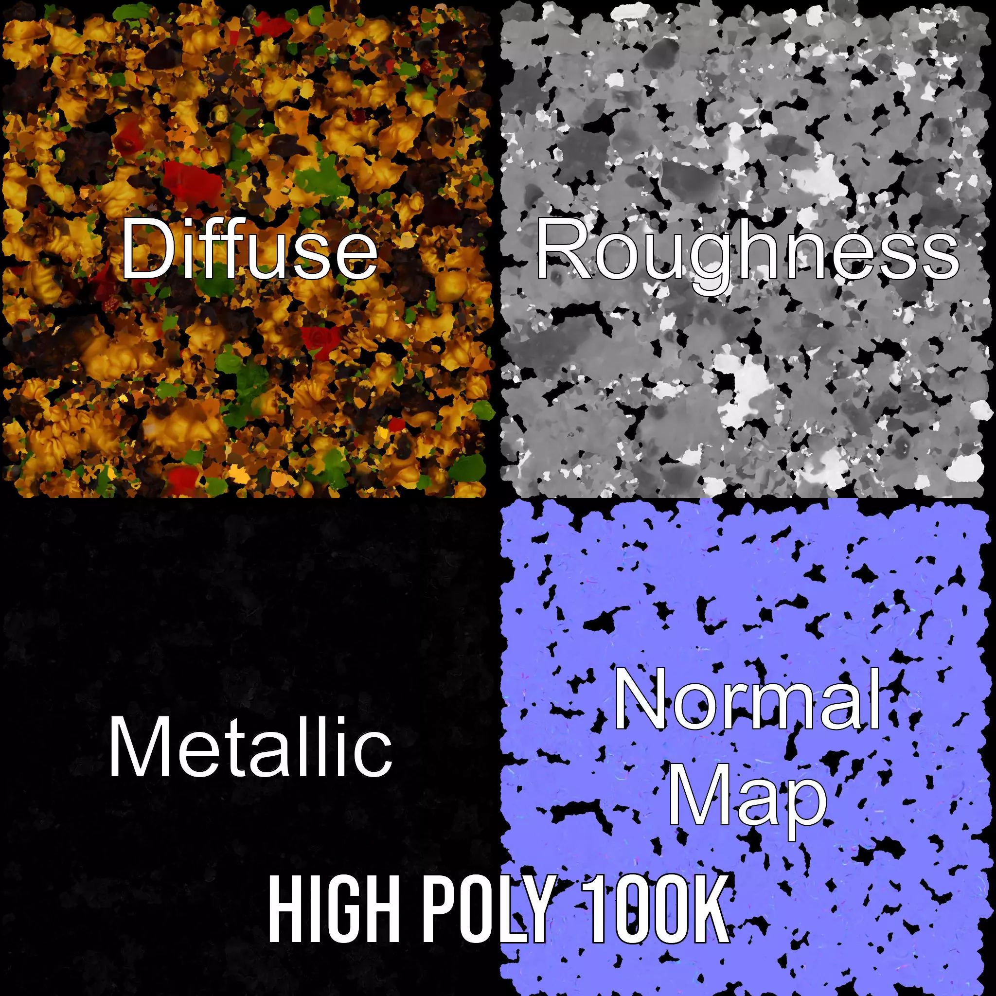 Vibrant Pasta Salad model pack Low-poly 3D model_4