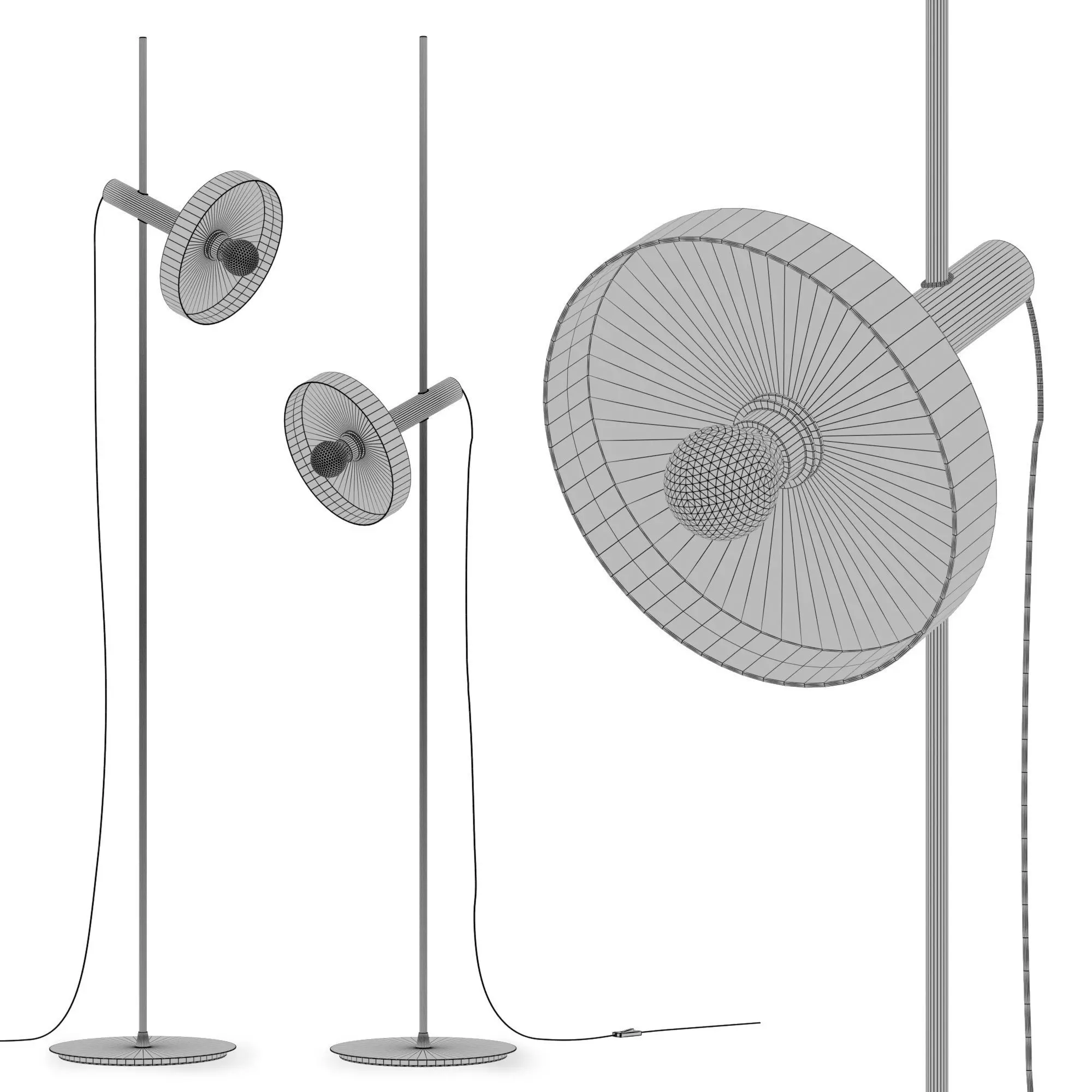 Floor lamp Faro Barcelona Whizz 3D model_6