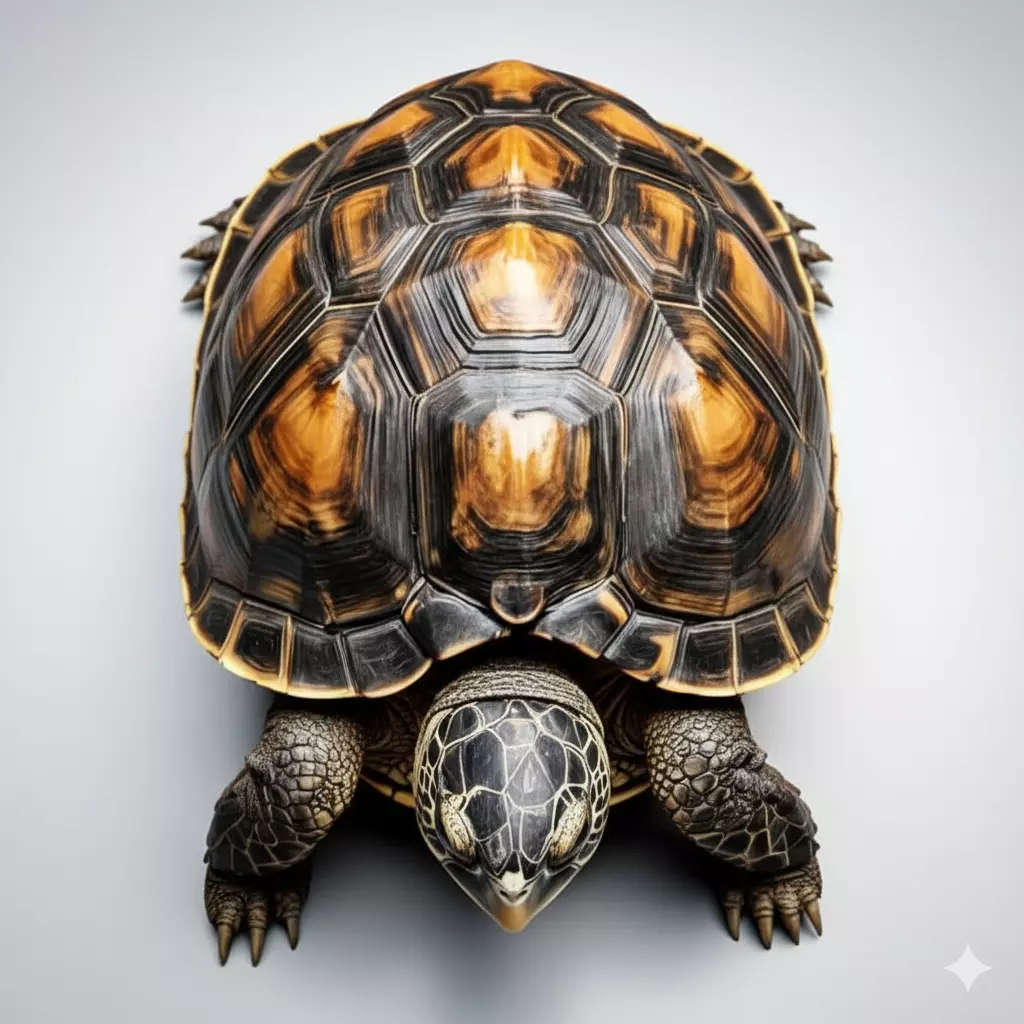 Realistic Tortoise Highly Detailed Reptile Natural Shell Low-poly 3D model_1