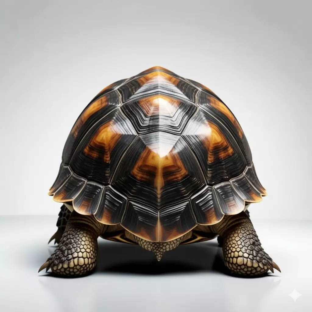 Realistic Tortoise Highly Detailed Reptile Natural Shell Low-poly 3D model_2