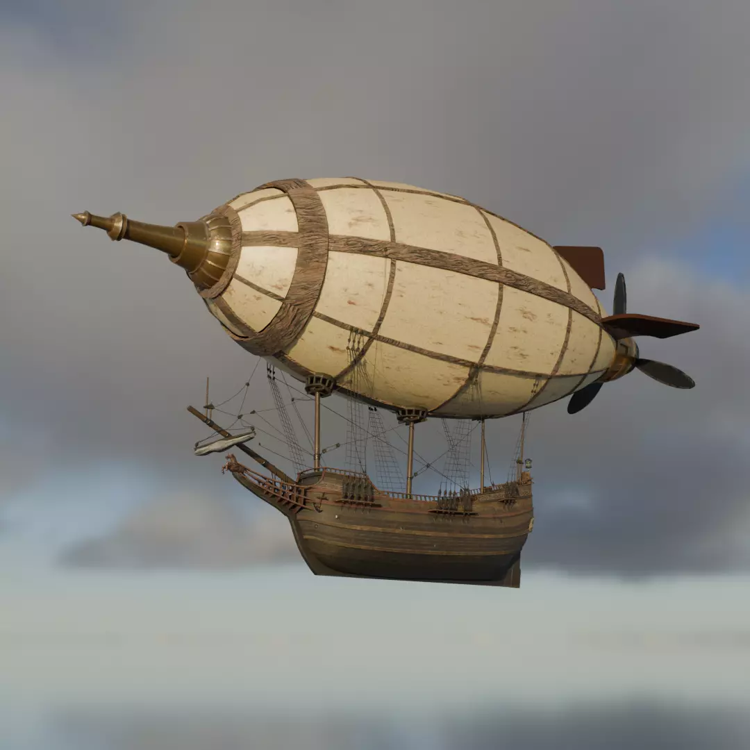 Veteran Airship 3D model_0