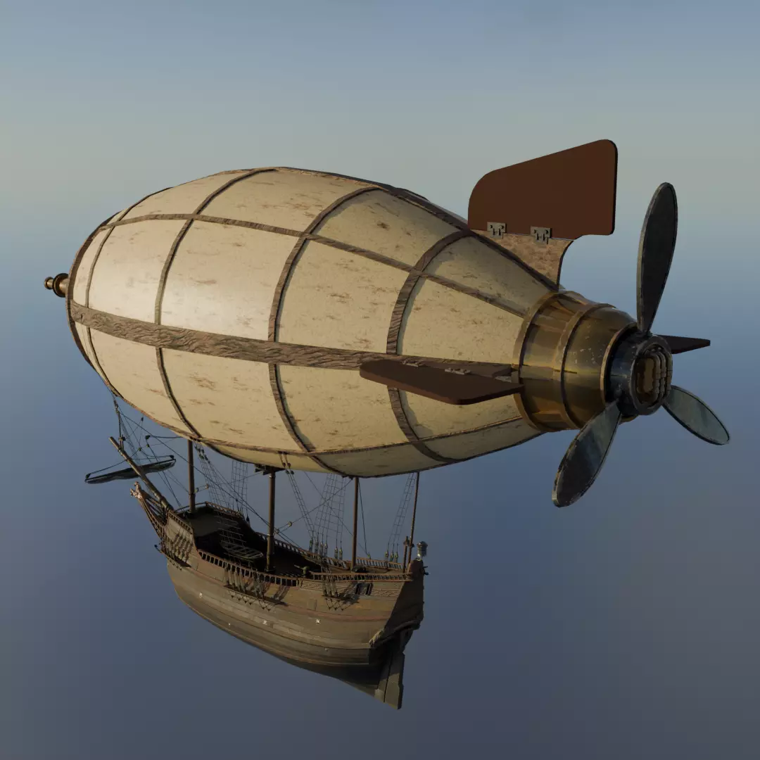 Veteran Airship 3D model_3