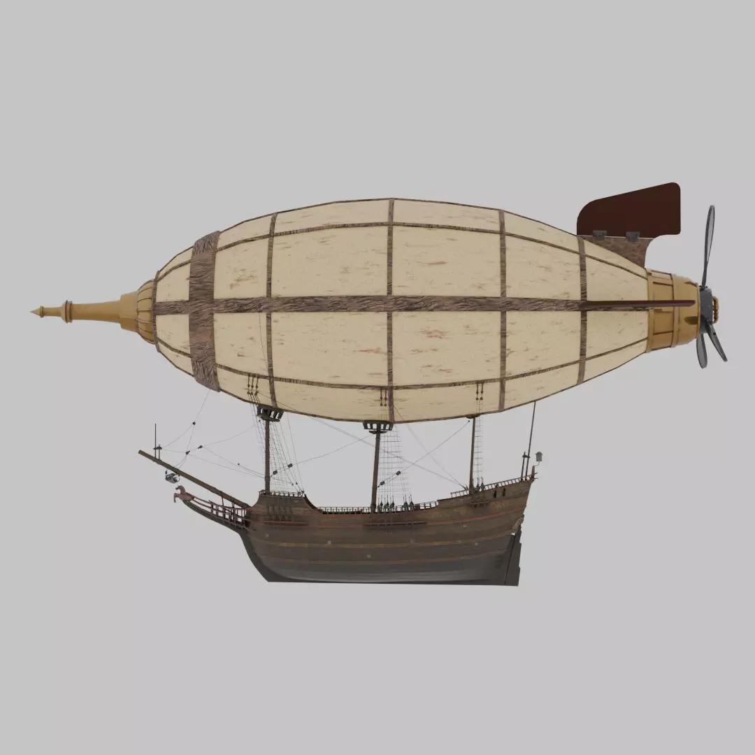 Veteran Airship 3D model_8