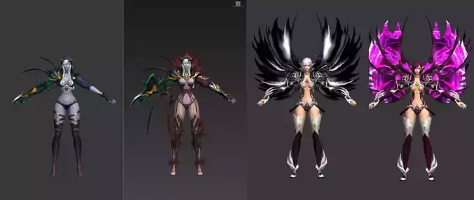 set character fantasy 64 3D model