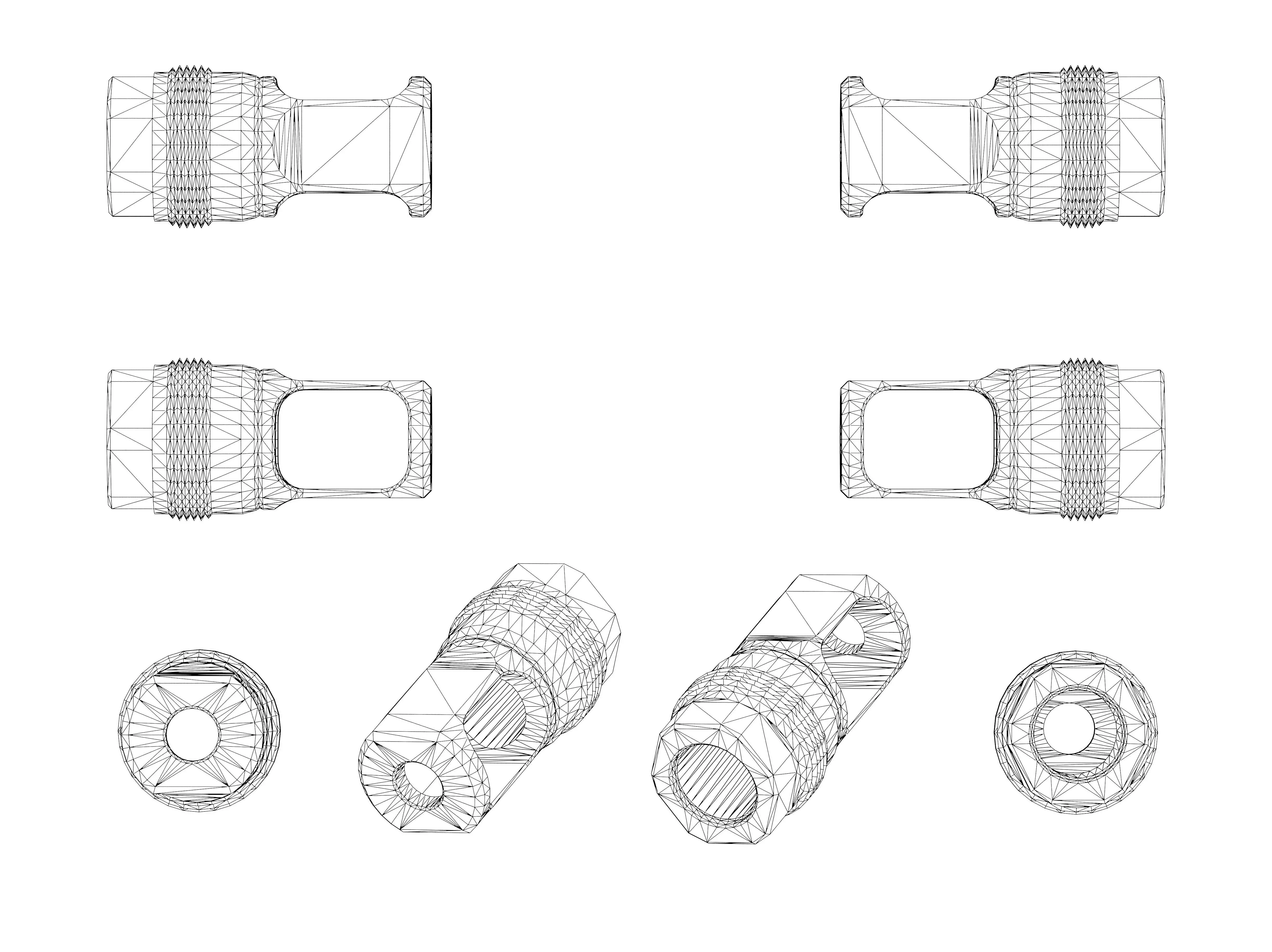FPM M80 Muzzle Brake for 223 and 308 Low-poly 3D model_10