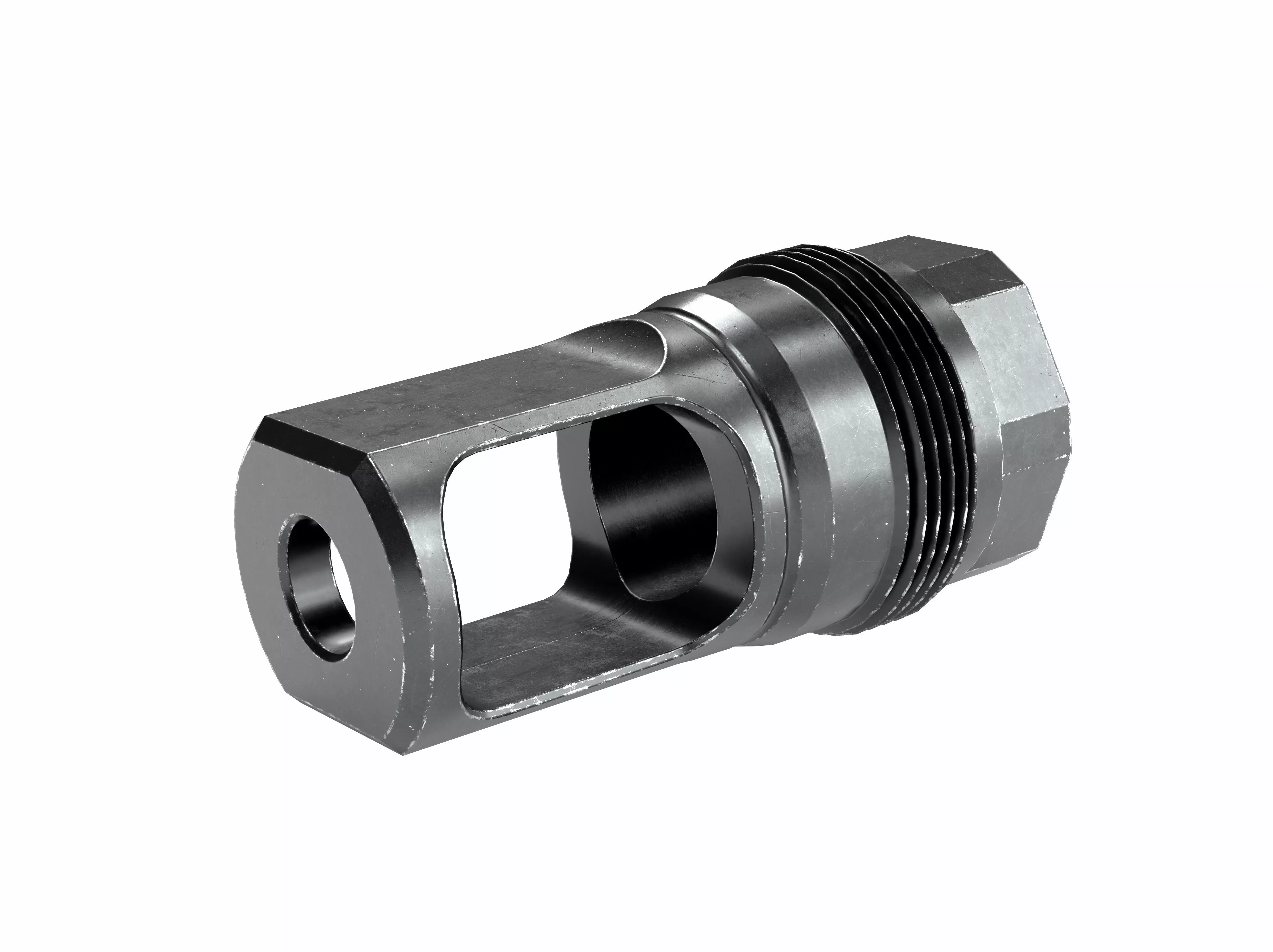 FPM M80 Muzzle Brake for 223 and 308 Low-poly 3D model_0